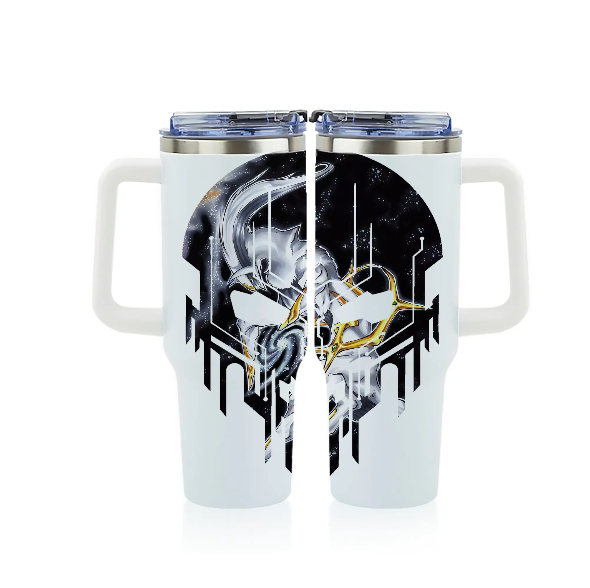 ポケモン グッズ,アルセウス - 1200mL フルプリント車用タンブラー ・ 304ステンレス 内側 ・ 201ステンレス 外側 ・ 保温 保冷 ・ 通勤 ドライブ アウトドア用