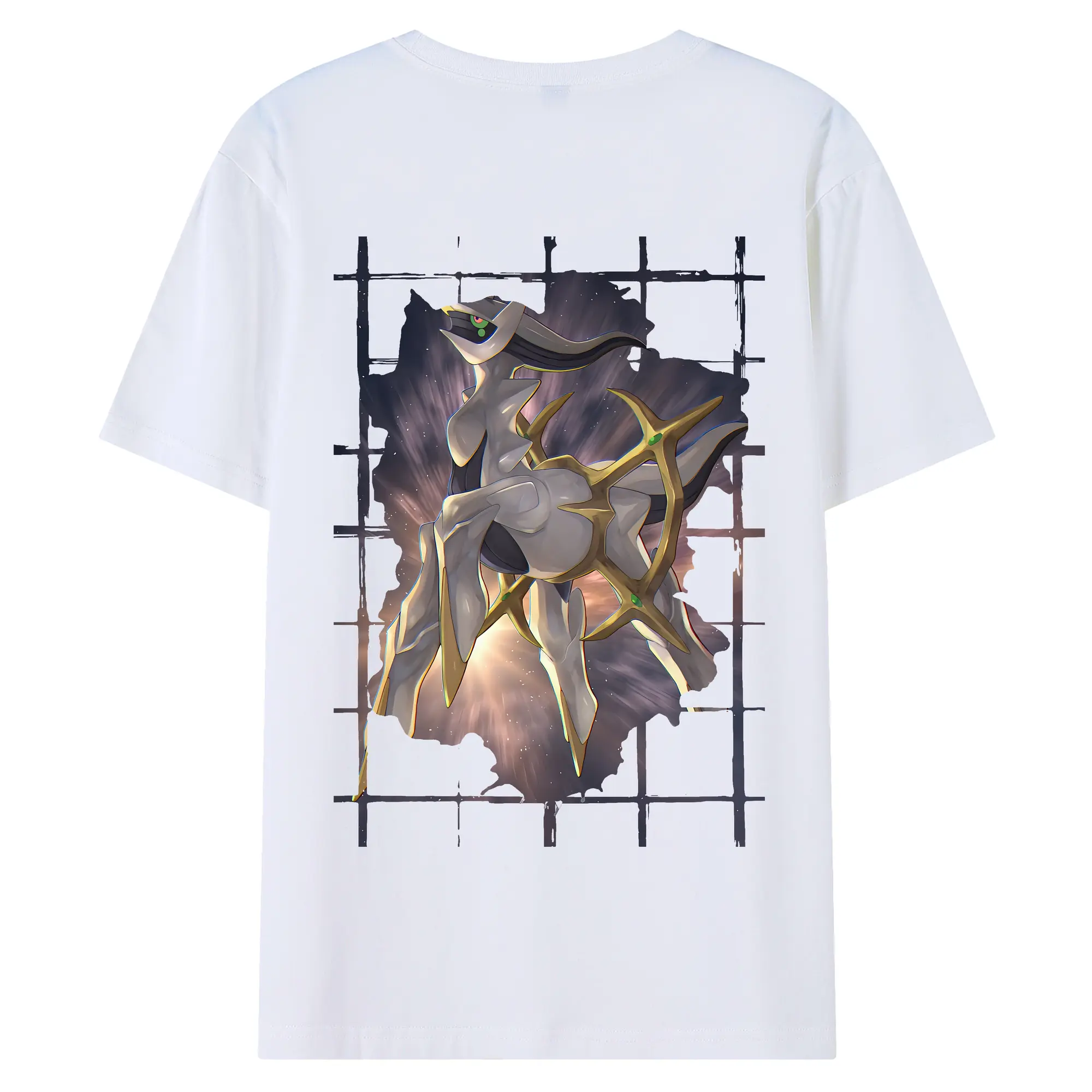 ポケモン グッズ,アルセウス - 綿100％ 半袖Tシャツ ・ バックプリント ・ 快適 通気性 ・ 日常使い 散歩 スポーツ用