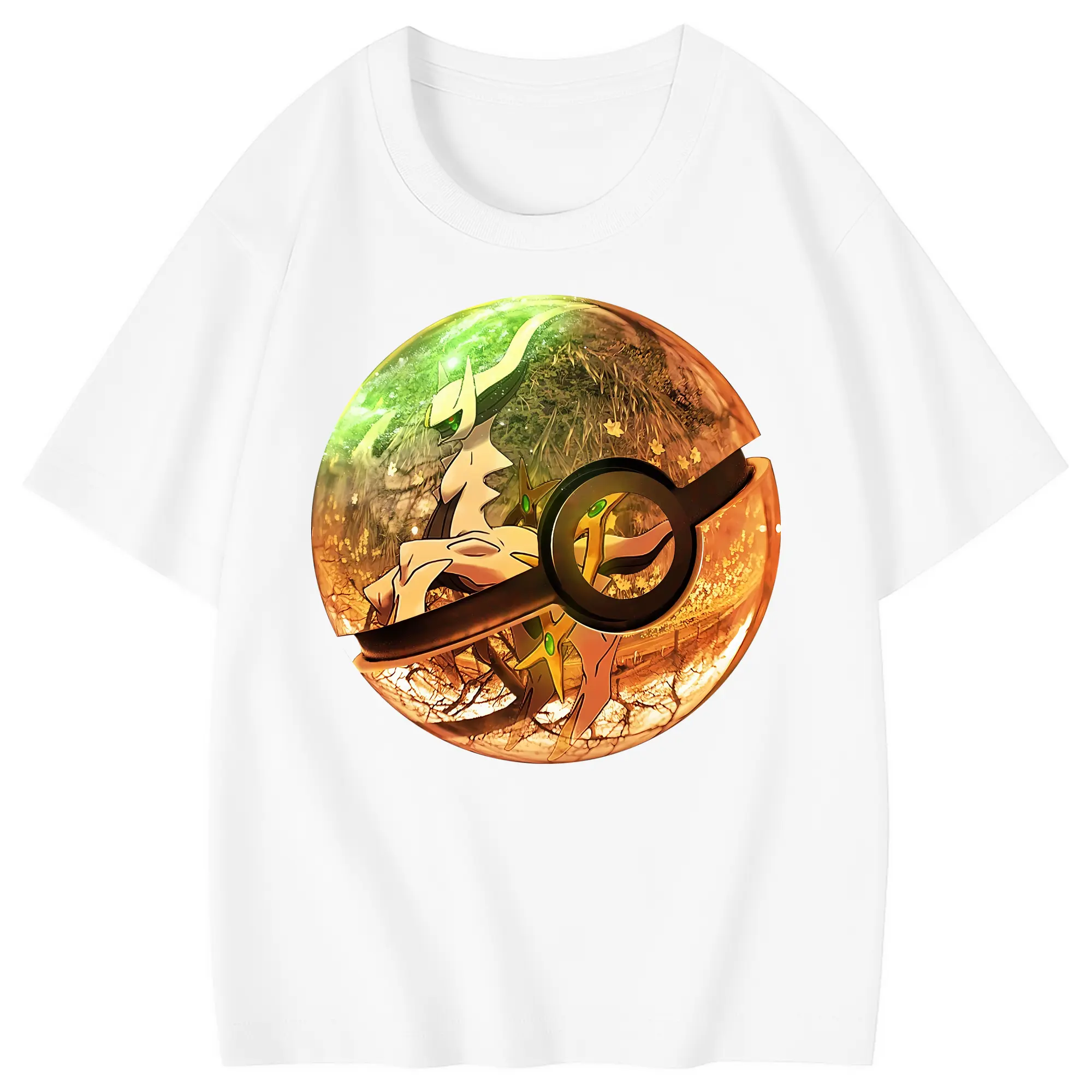 ポケモン グッズ,アルセウス - 綿100％ キッズTシャツ ・ フロントプリント ・ 快適 通気性 ・ スポーツ カジュアル 散歩用