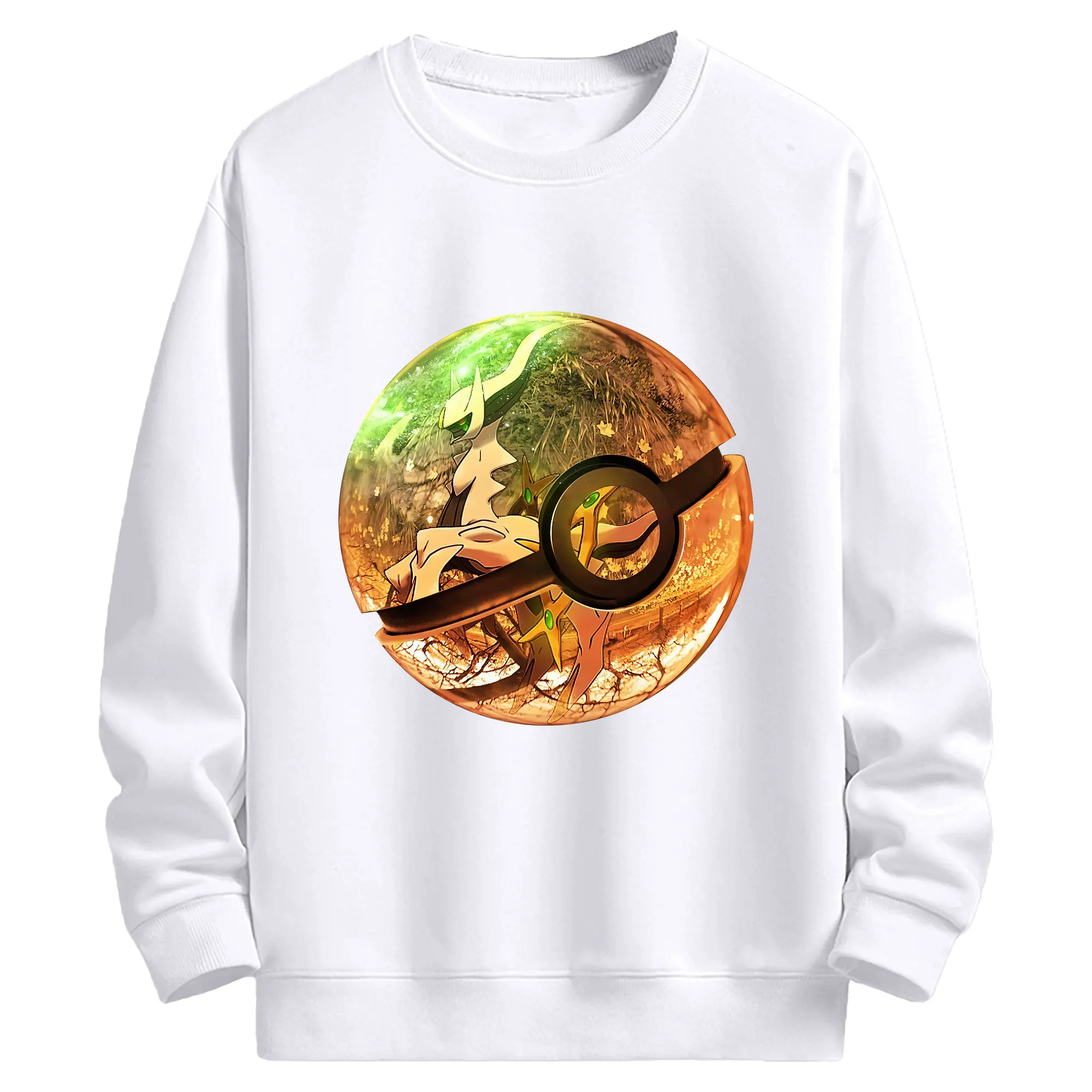 ポケモン グッズ,アルセウス - 高品質 クルーネック スウェット ・ コットン59％ ポリエステル41％ ・ ユニセックス 長袖 トレーナー ・ カジュアル デイリー スポーツ 散歩用