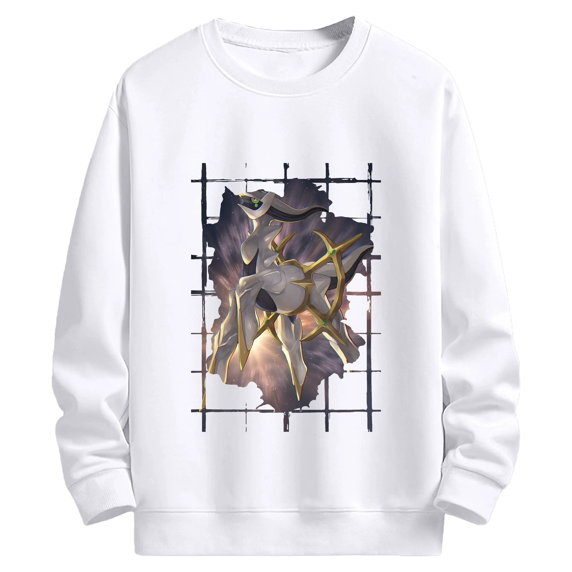 ポケモン グッズ,アルセウス - 高品質 クルーネック スウェット ・ コットン59％ ポリエステル41％ ・ ユニセックス 長袖 トレーナー ・ カジュアル デイリー スポーツ 散歩用