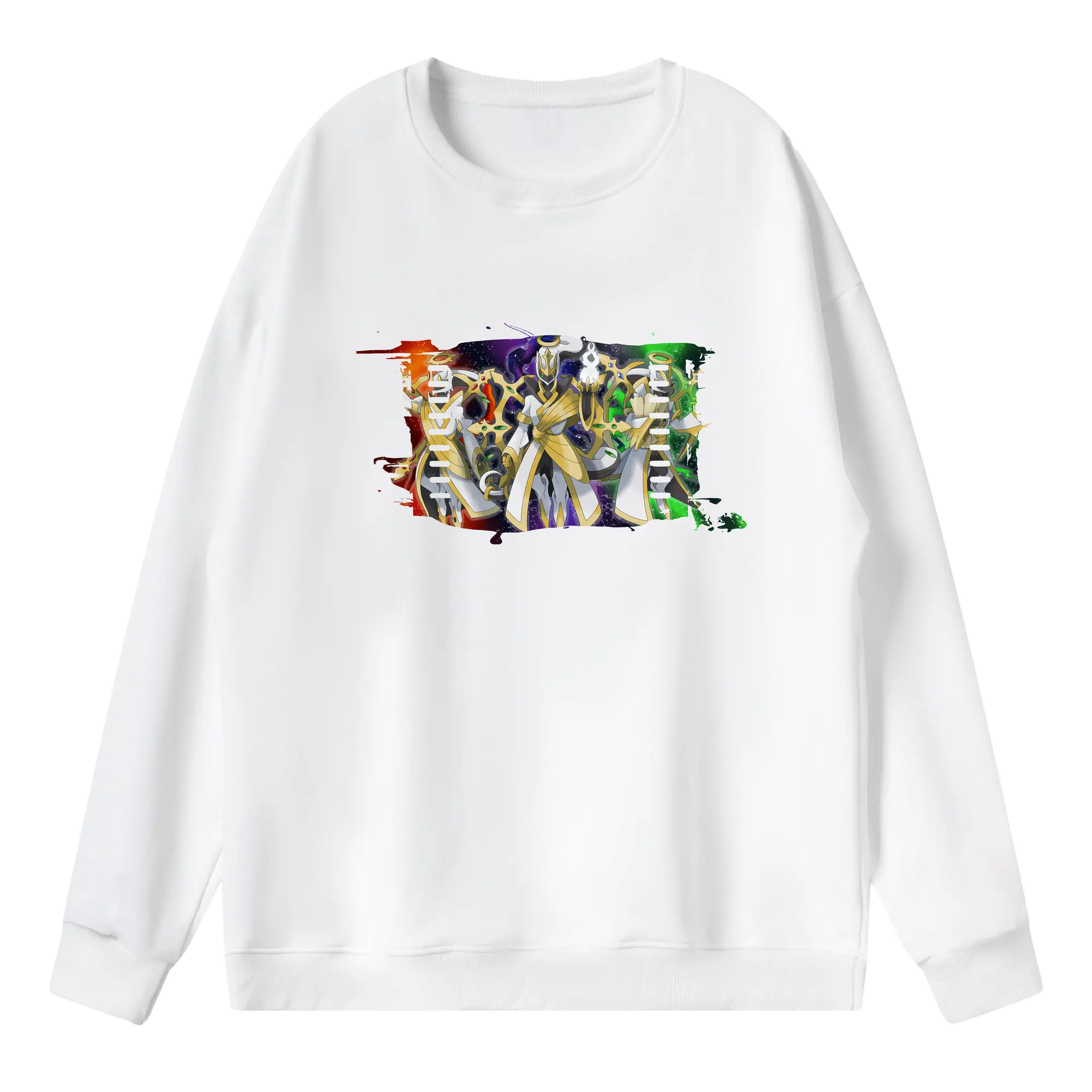 ポケモン グッズ,アルセウス - 薄手 クルーネック スウェット 裏毛260g · ポリエステル 春秋向け カジュアル 男女兼用 · トレーナー デイリー スポーツ 散歩に最適