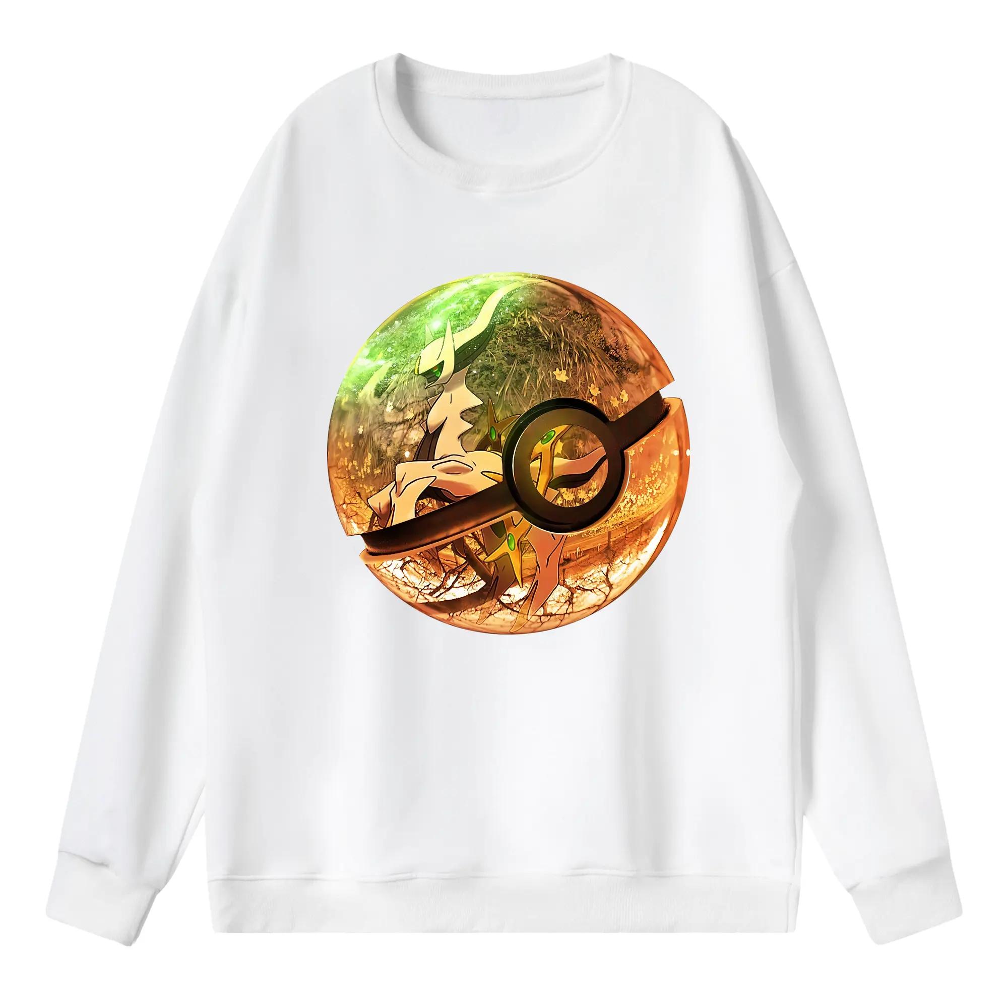 ポケモン グッズ,アルセウス - 薄手 クルーネック スウェット 裏毛260g · ポリエステル 春秋向け カジュアル 男女兼用 · トレーナー デイリー スポーツ 散歩に最適