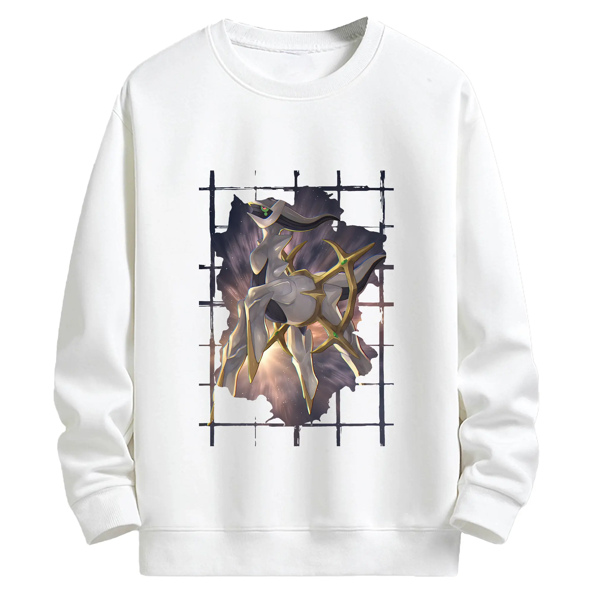 ポケモン グッズ,アルセウス - キッズ クルーネックスウェットシャツ ・ フロントプリント ・ 綿80％ ポリエステル20％ ・ 快適 通学 スポーツ 日常使い お散歩用