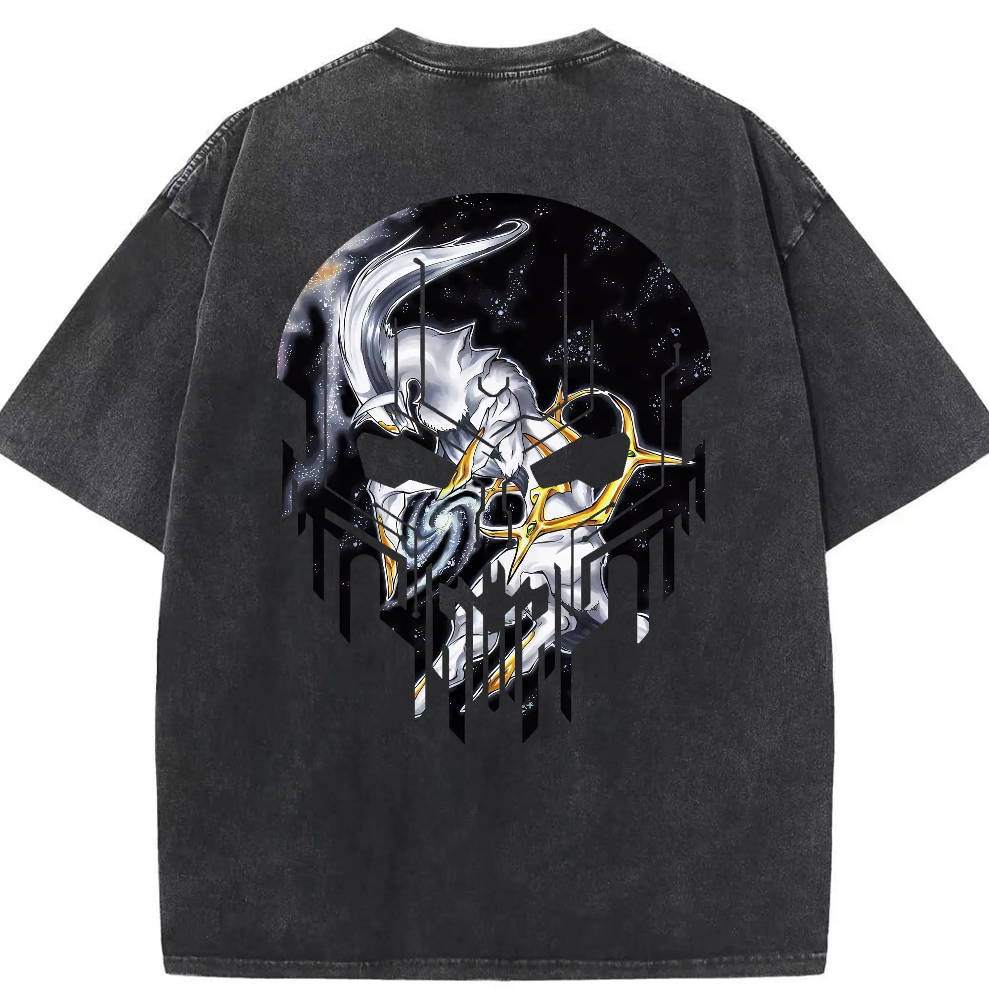 ポケモン グッズ,アルセウス - 綿100％ ヴィンテージ風 半袖Tシャツ ・ 背面プリント ・ 柔らか肌触り ・ 通気性 快適 ・ スポーツ カジュアル 外出用