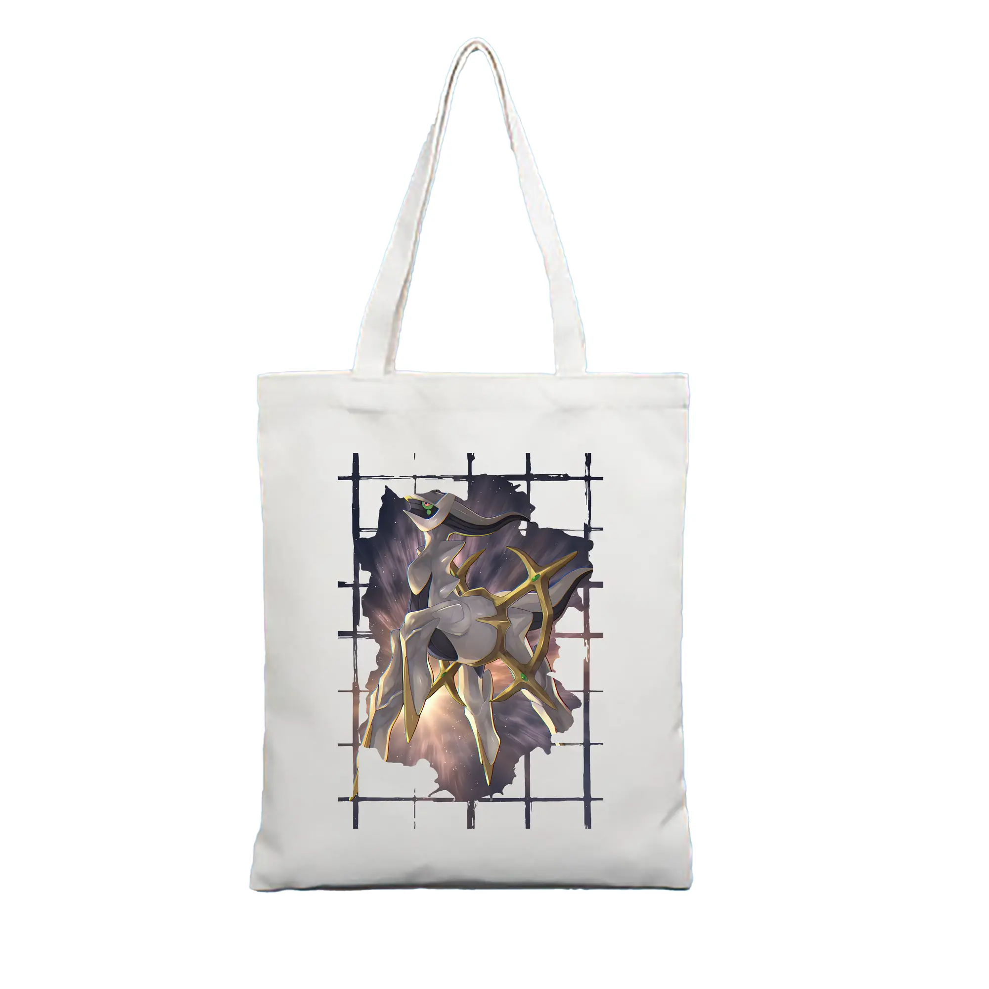 ポケモン グッズ,アルセウス - 縦型キャンバス手提げバッグ（トートバッグ） ・ キャンバス素材 ・ ショッピング用 ・ 軽量 丈夫 お手入れ簡単