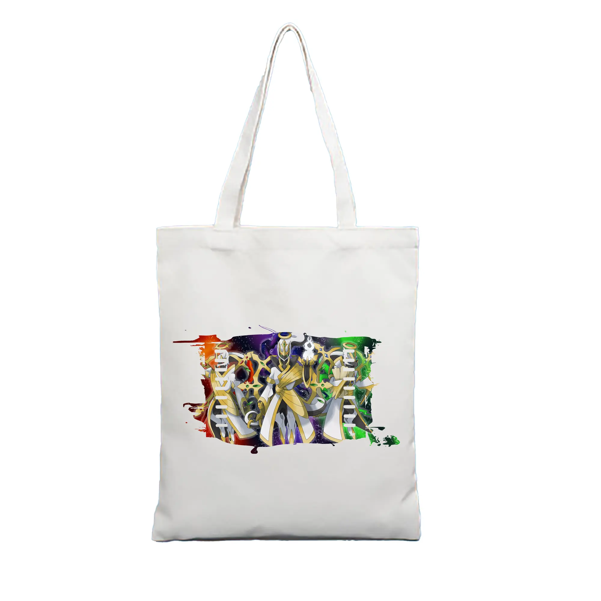 ポケモン グッズ,アルセウス - 縦型キャンバス手提げバッグ（トートバッグ） ・ キャンバス素材 ・ ショッピング用 ・ 軽量 丈夫 お手入れ簡単