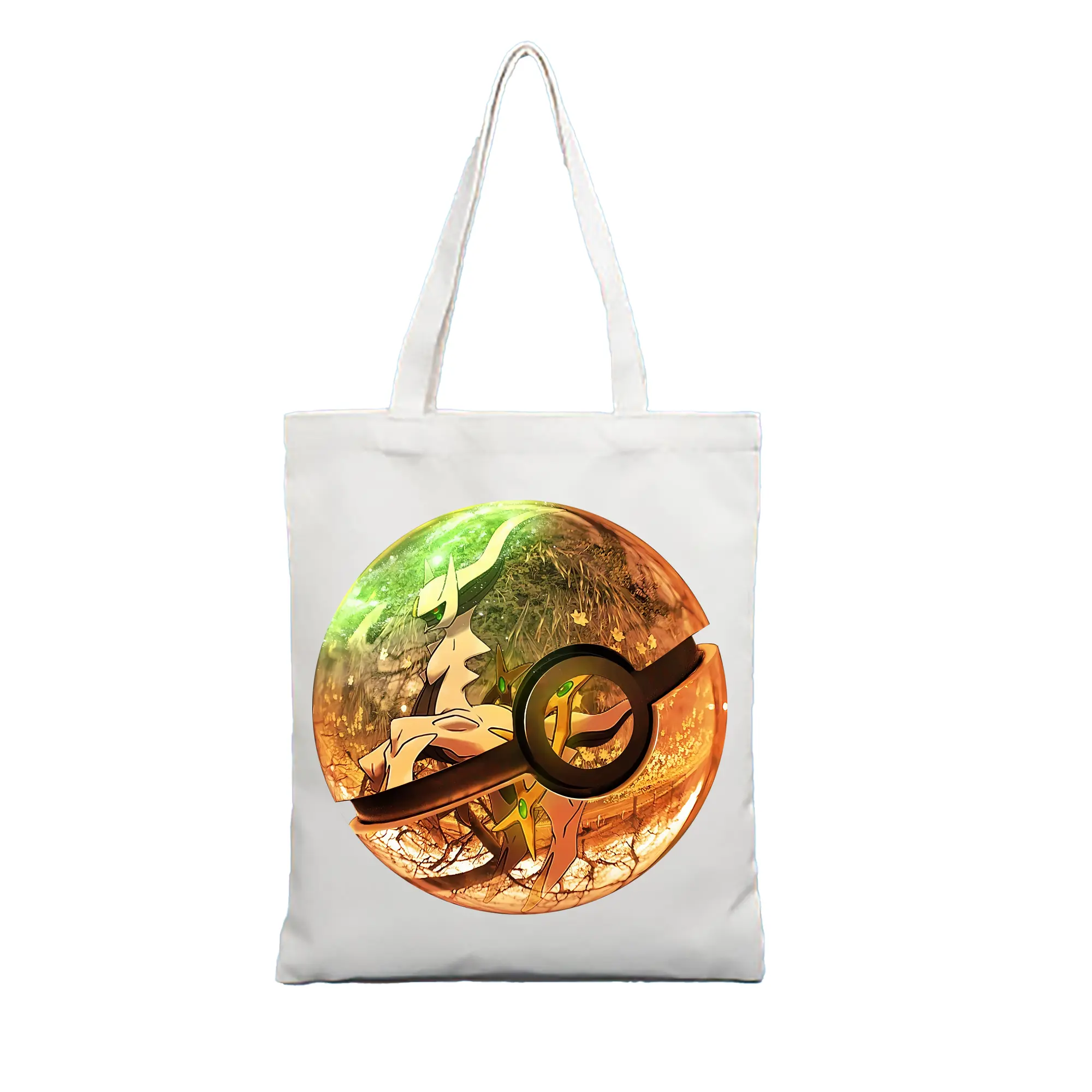 ポケモン グッズ,アルセウス - 縦型キャンバス手提げバッグ（トートバッグ） ・ キャンバス素材 ・ ショッピング用 ・ 軽量 丈夫 お手入れ簡単