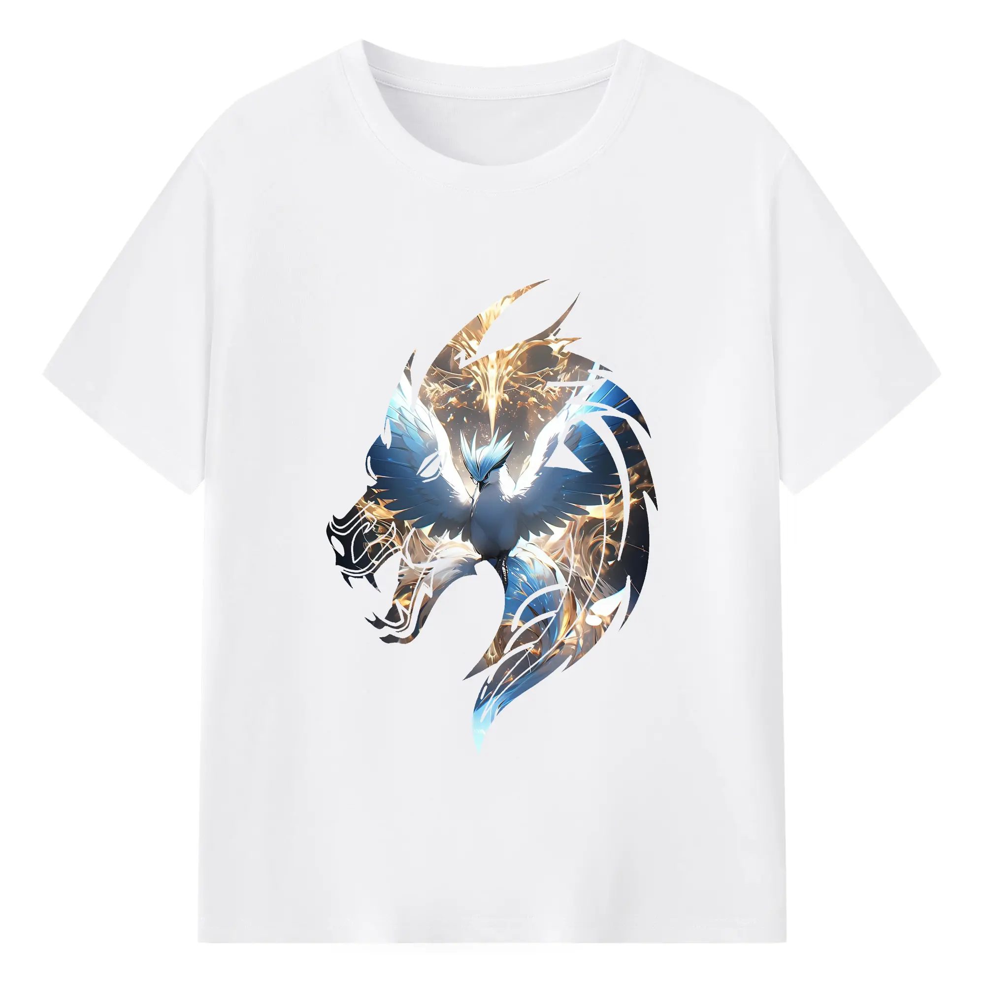 ポケモン グッズ,フリーザー - 綿100％ 半袖Tシャツ ・ フロントプリント ・ 快適 通気性 ・ 日常使い 散歩 スポーツ用