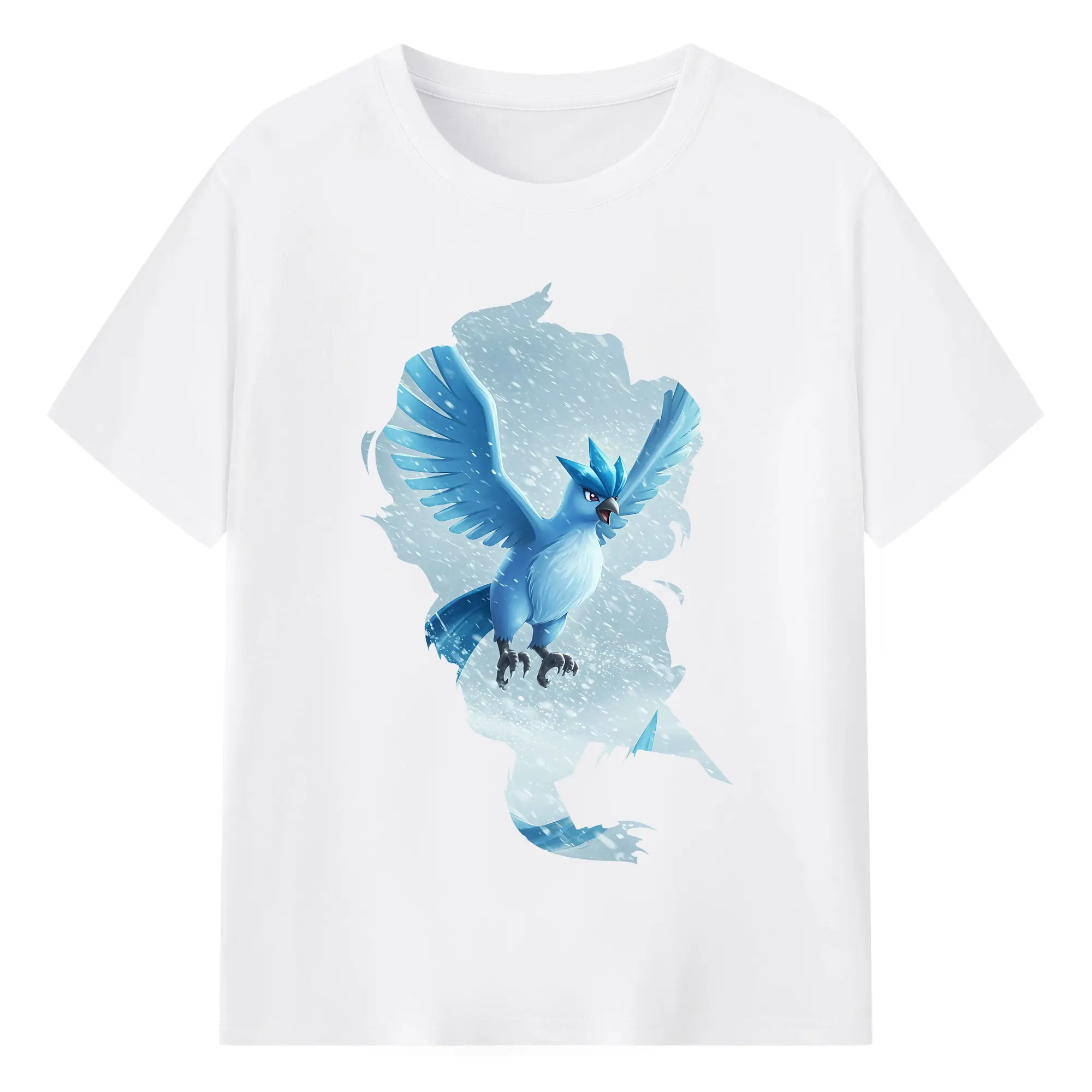 ポケモン グッズ,フリーザー - 綿100％ 半袖Tシャツ ・ フロントプリント ・ 快適 通気性 ・ 日常使い 散歩 スポーツ用