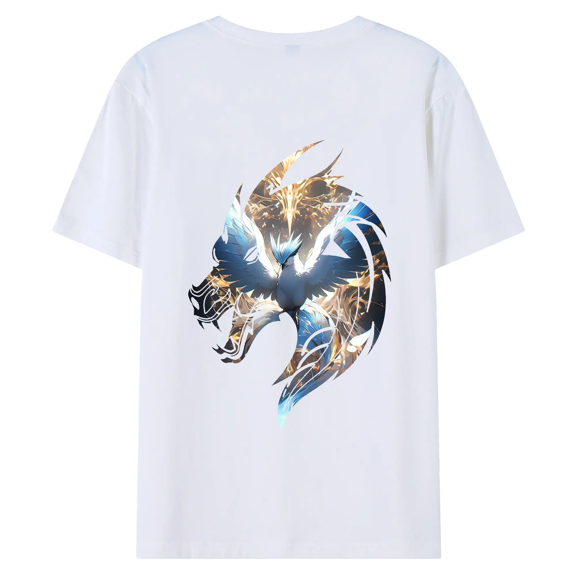 ポケモン グッズ,フリーザー - 綿100％ 半袖Tシャツ ・ バックプリント ・ 快適 通気性 ・ 日常使い 散歩 スポーツ用