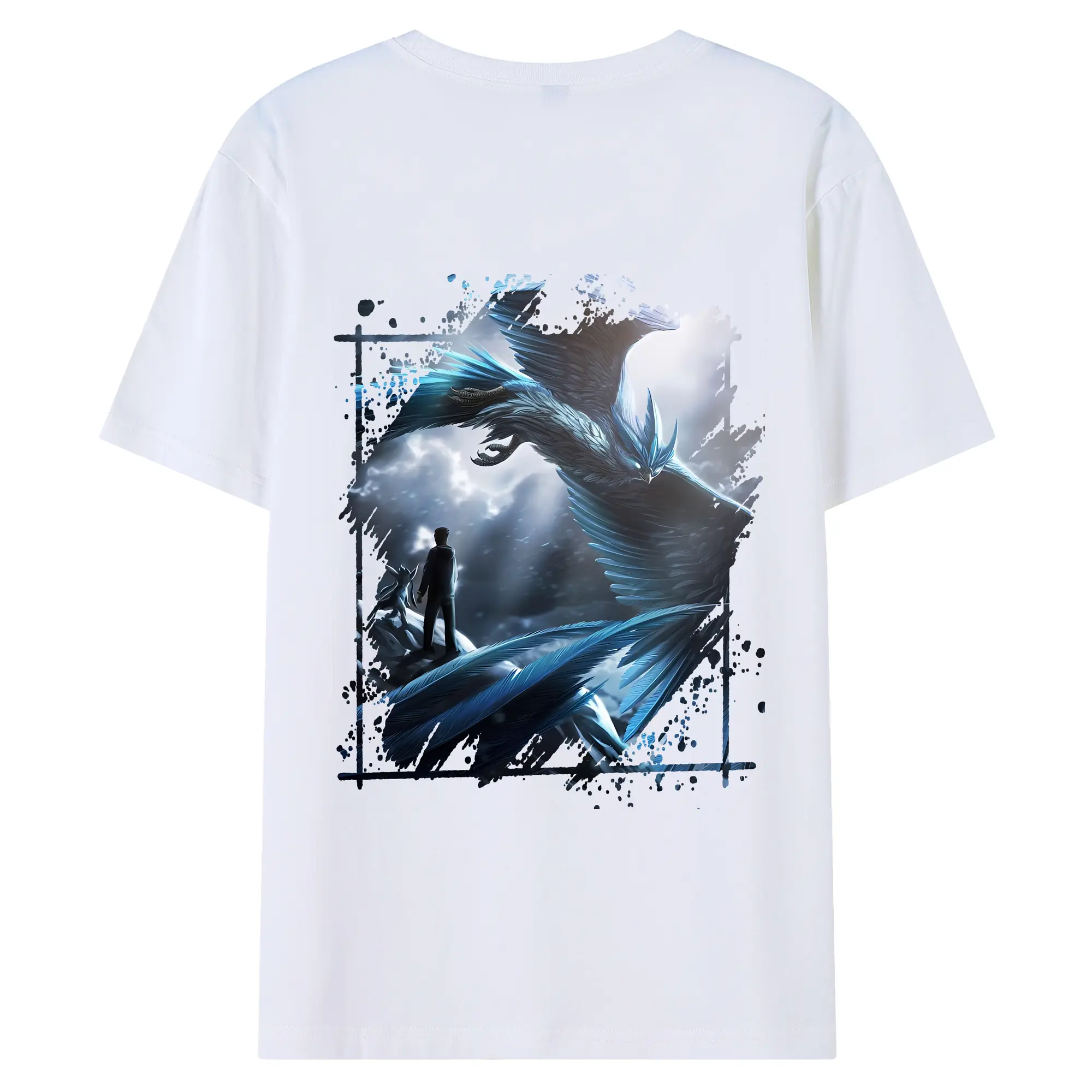 ポケモン グッズ,フリーザー - 綿100％ 半袖Tシャツ ・ バックプリント ・ 快適 通気性 ・ 日常使い 散歩 スポーツ用