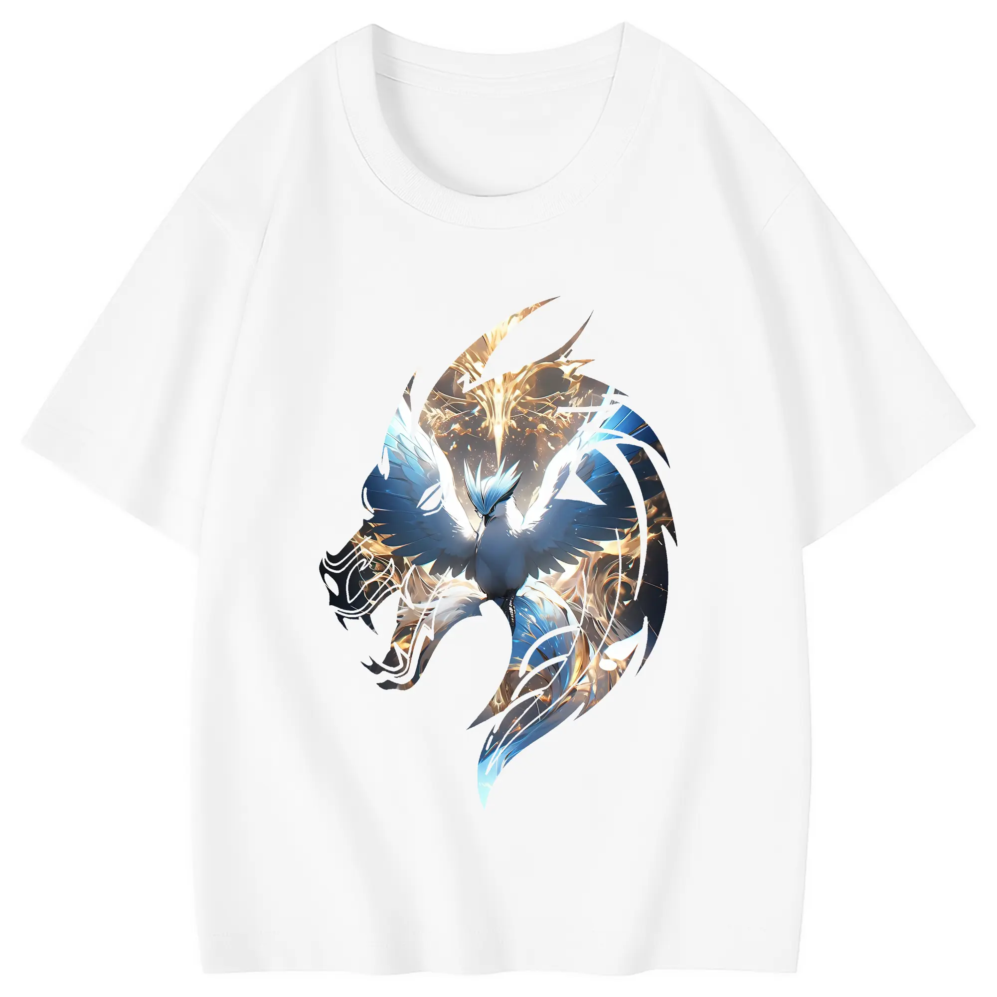 ポケモン グッズ,フリーザー - 綿100％ キッズTシャツ ・ フロントプリント ・ 快適 通気性 ・ スポーツ カジュアル 散歩用