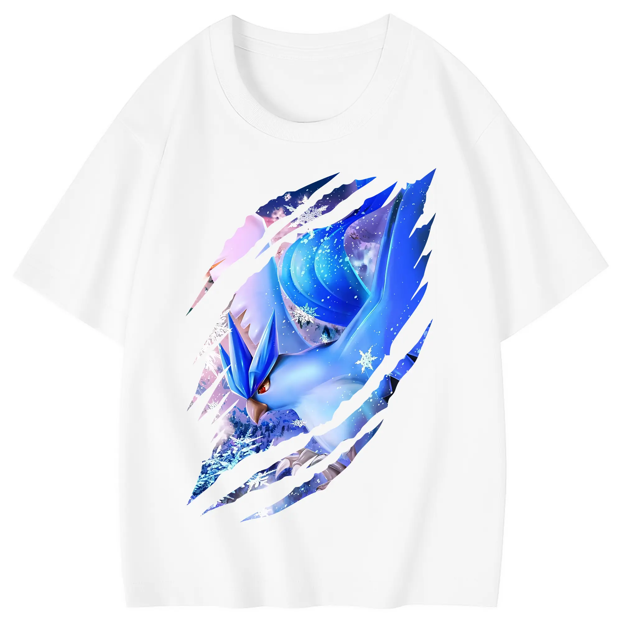ポケモン グッズ,フリーザー - 綿100％ キッズTシャツ ・ フロントプリント ・ 快適 通気性 ・ スポーツ カジュアル 散歩用