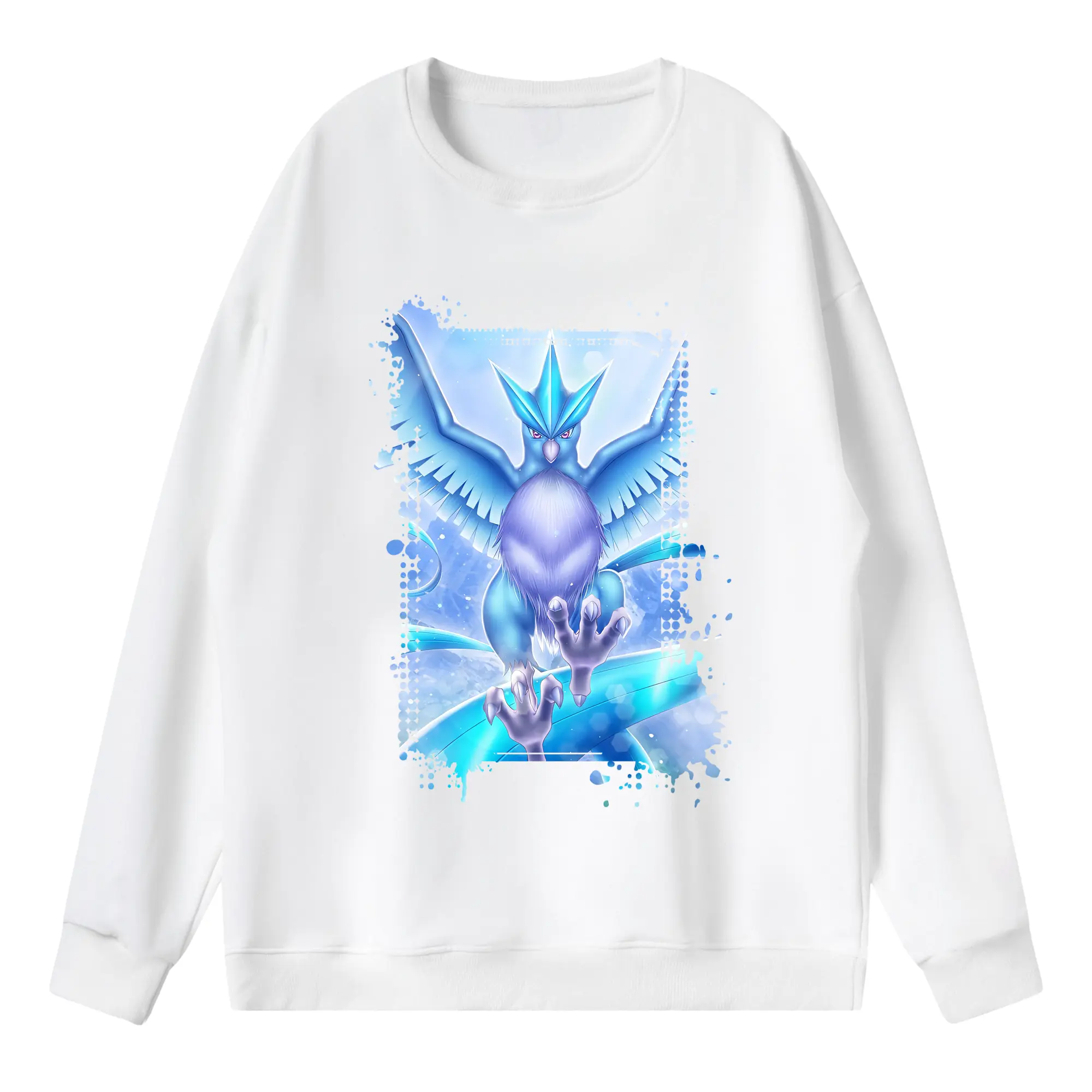 ポケモン グッズ,フリーザー - 薄手 クルーネック スウェット 裏毛260g · ポリエステル 春秋向け カジュアル 男女兼用 · トレーナー デイリー スポーツ 散歩に最適