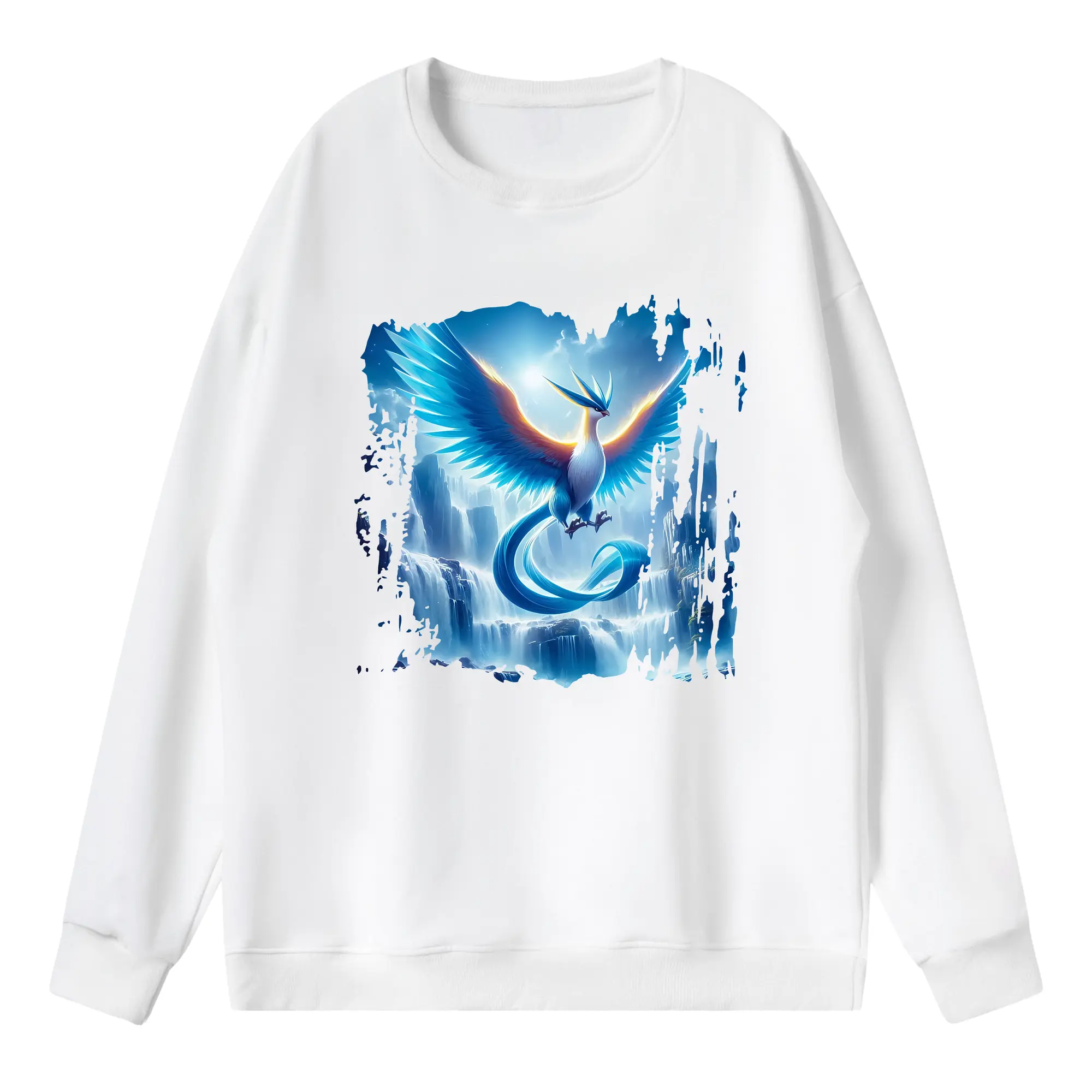 ポケモン グッズ,フリーザー - 薄手 クルーネック スウェット 裏毛260g · ポリエステル 春秋向け カジュアル 男女兼用 · トレーナー デイリー スポーツ 散歩に最適