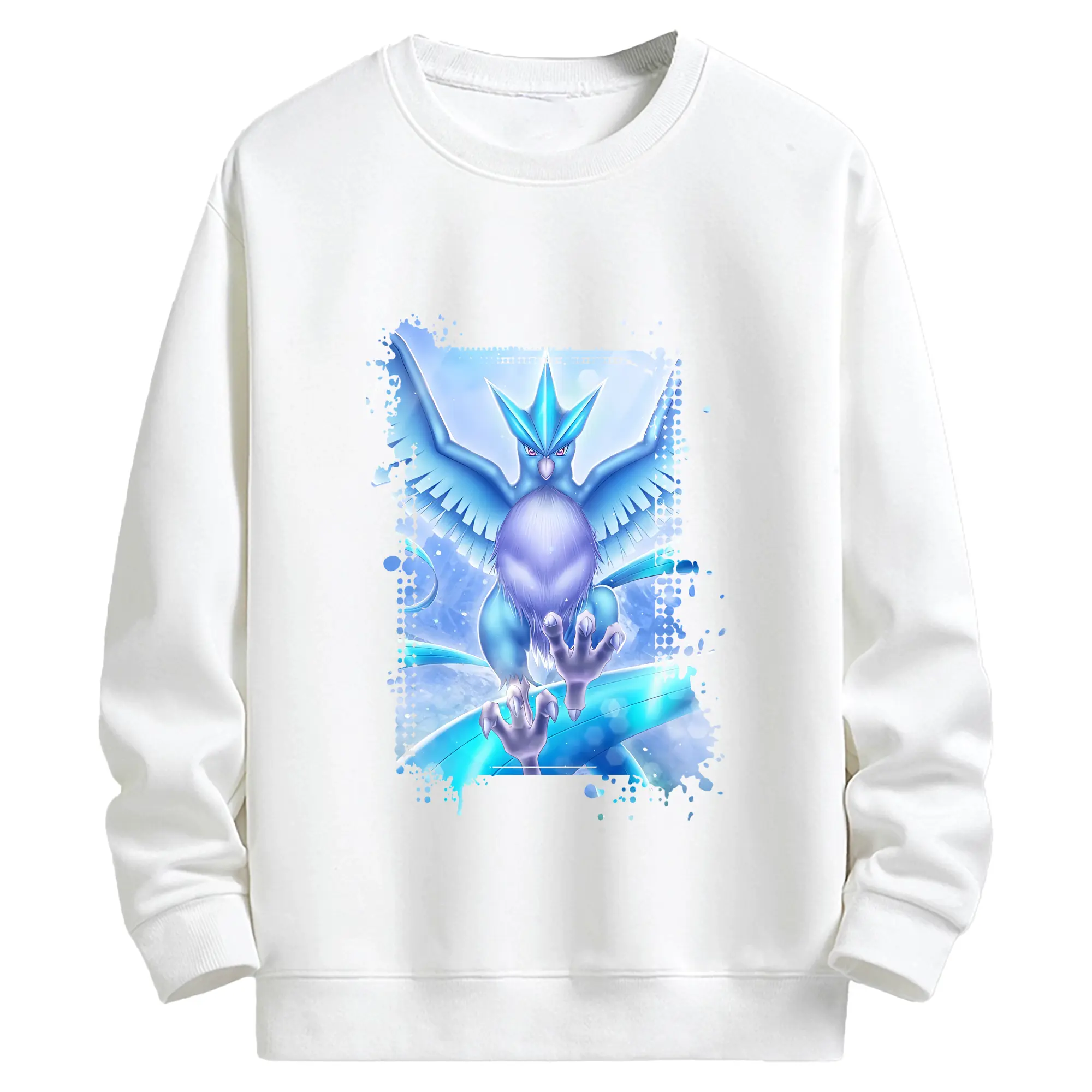 ポケモン グッズ,フリーザー - キッズ クルーネックスウェットシャツ ・ フロントプリント ・ 綿80％ ポリエステル20％ ・ 快適 通学 スポーツ 日常使い お散歩用