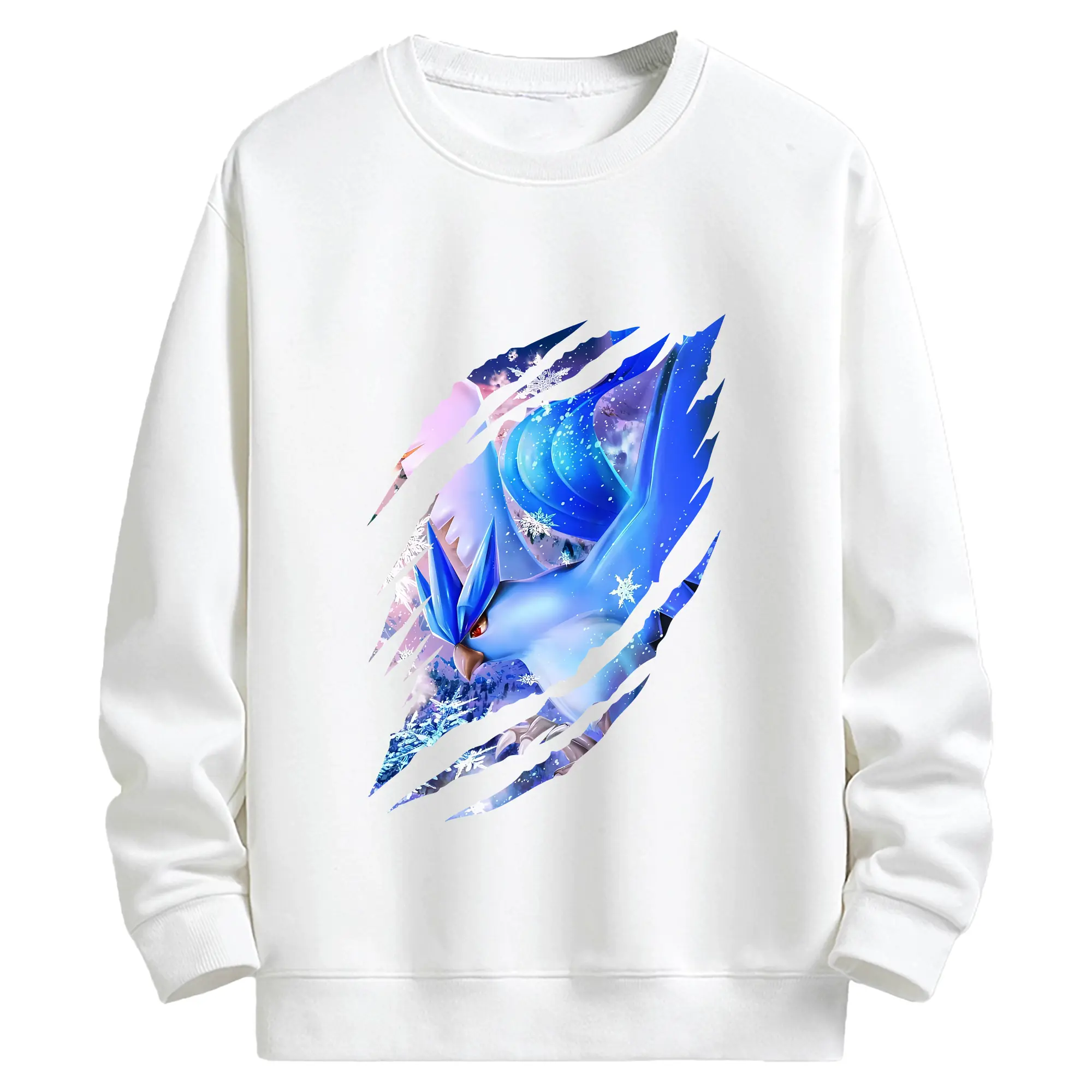 ポケモン グッズ,フリーザー - キッズ クルーネックスウェットシャツ ・ フロントプリント ・ 綿80％ ポリエステル20％ ・ 快適 通学 スポーツ 日常使い お散歩用