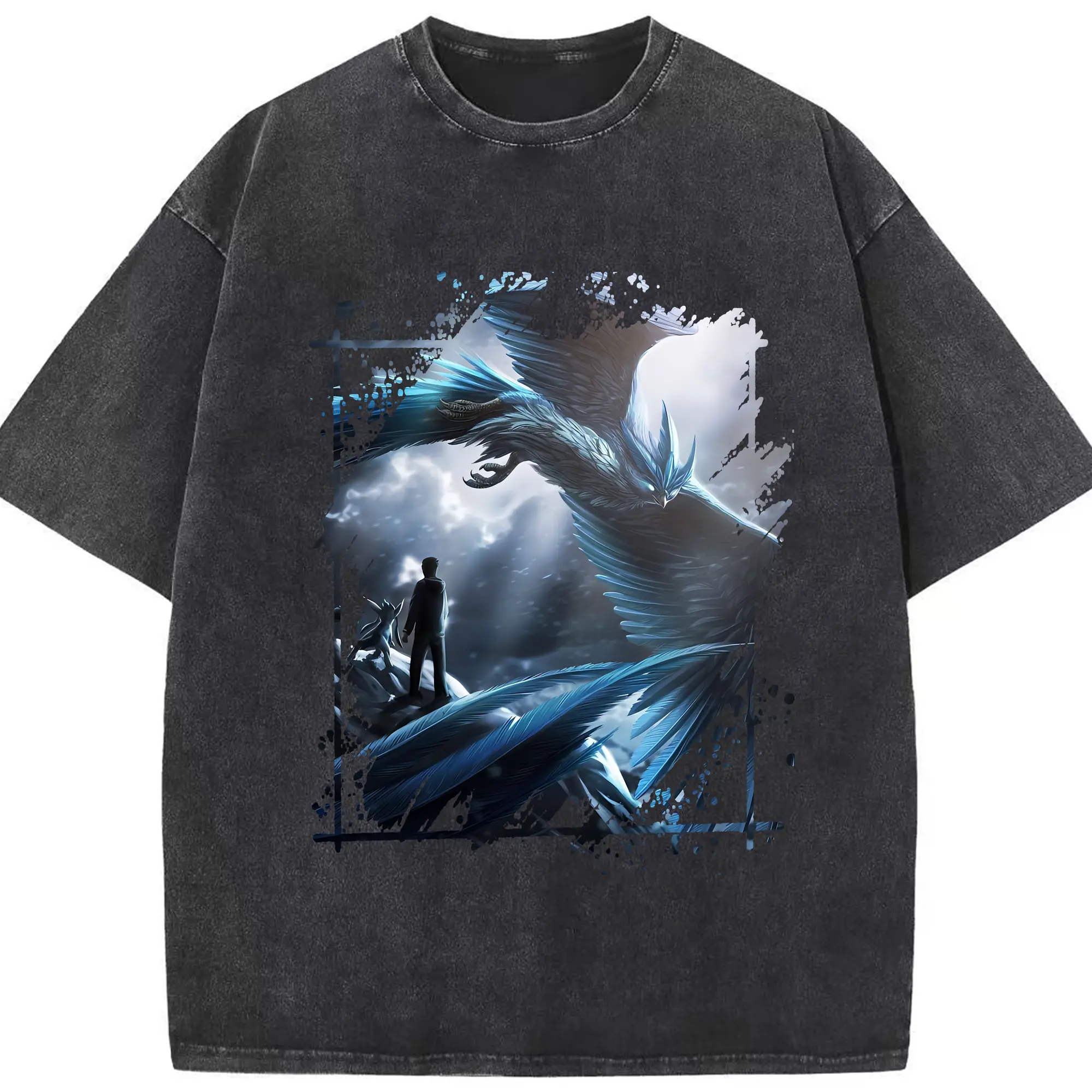 ポケモン グッズ,フリーザー - 綿100％ ヴィンテージ風 半袖Tシャツ ・ フロントプリント ・ 柔らか肌触り ・ 通気性 快適 ・ スポーツ カジュアル 外出用