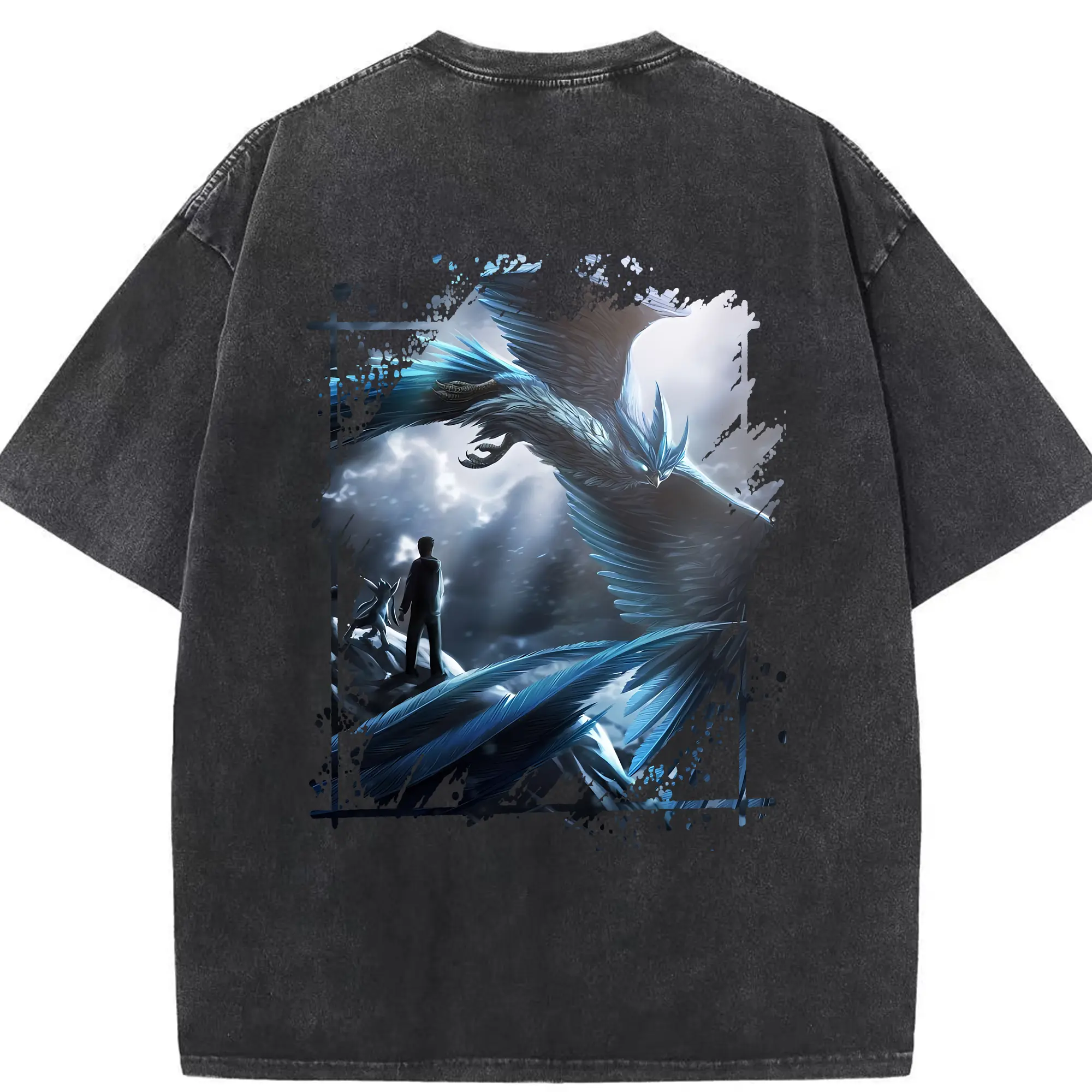 ポケモン グッズ,フリーザー - 綿100％ ヴィンテージ風 半袖Tシャツ ・ 背面プリント ・ 柔らか肌触り ・ 通気性 快適 ・ スポーツ カジュアル 外出用