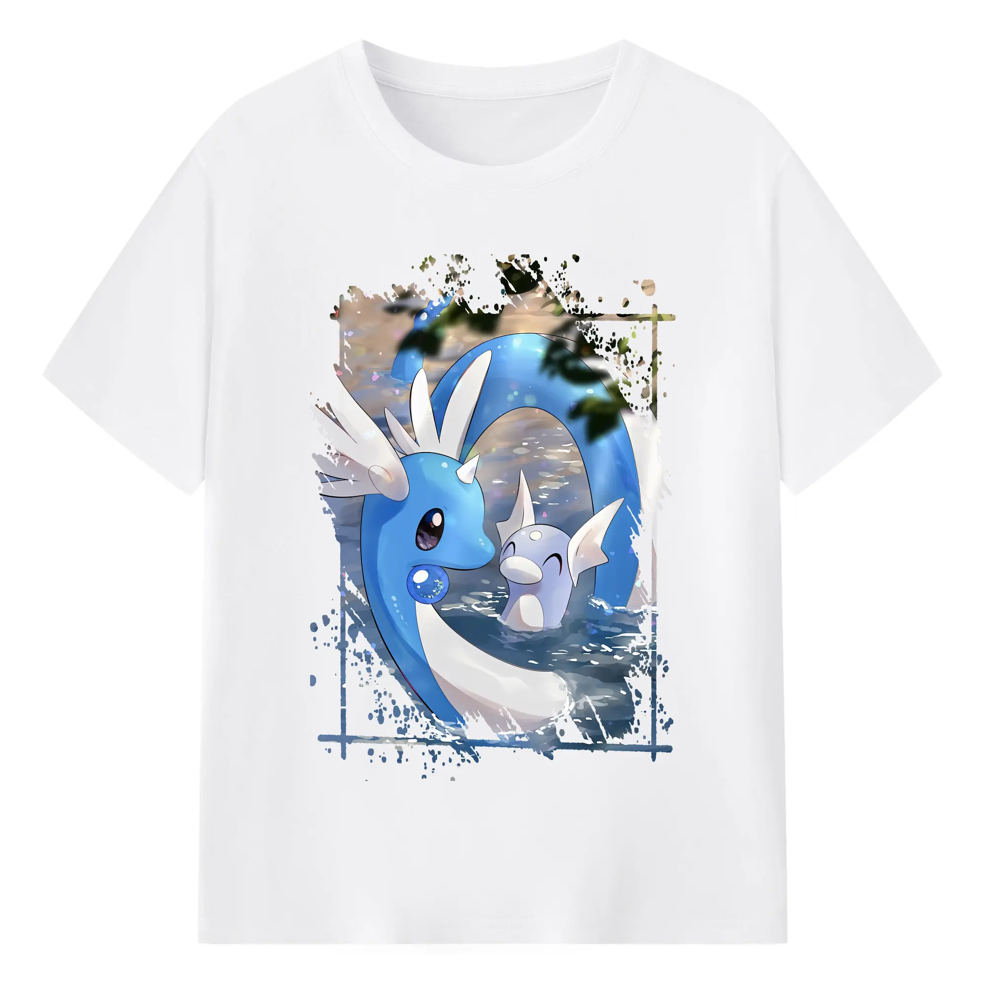 ポケモン グッズ,カイリュー - 綿100％ 半袖Tシャツ ・ フロントプリント ・ 快適 通気性 ・ 日常使い 散歩 スポーツ用