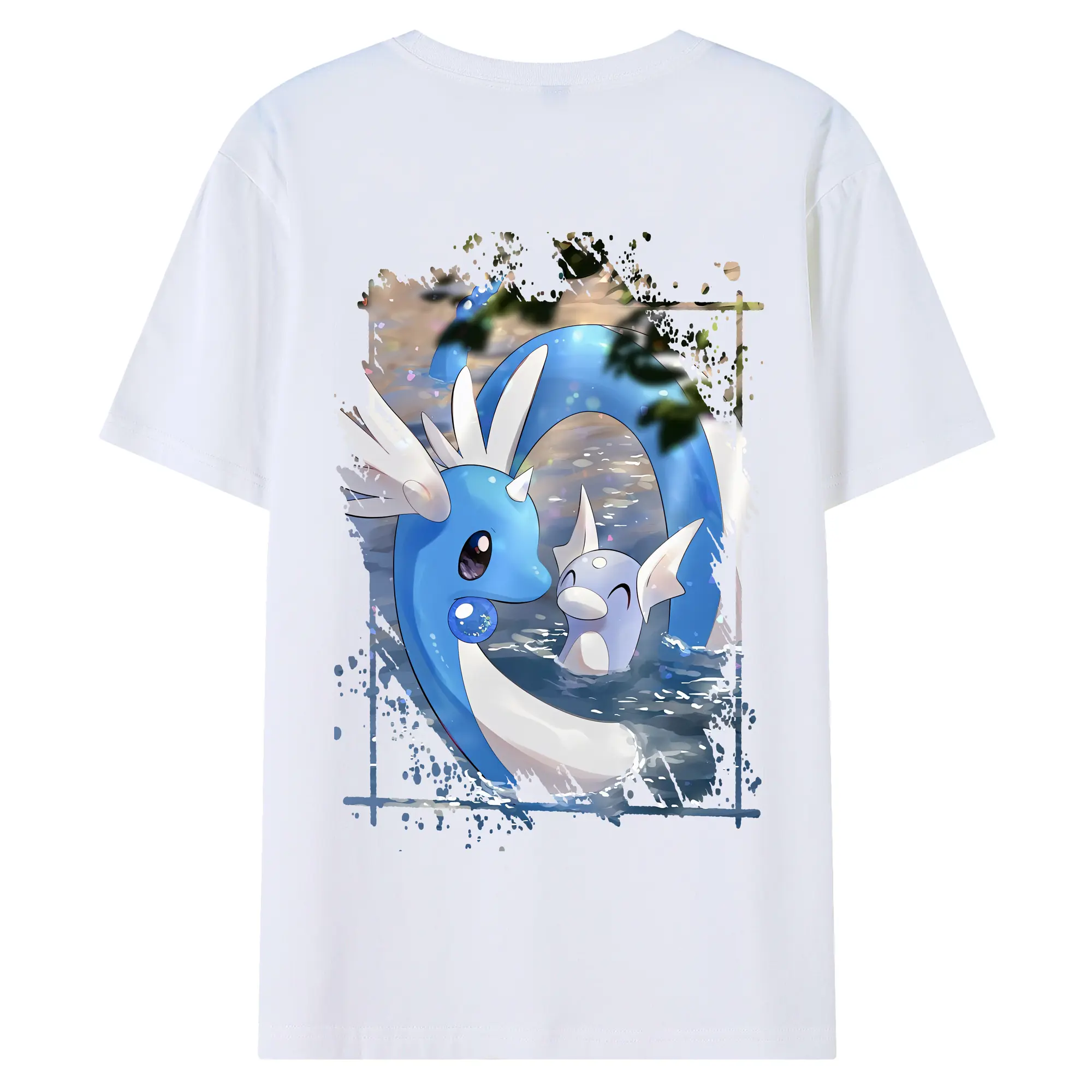 ポケモン グッズ,カイリュー - 綿100％ 半袖Tシャツ ・ バックプリント ・ 快適 通気性 ・ 日常使い 散歩 スポーツ用