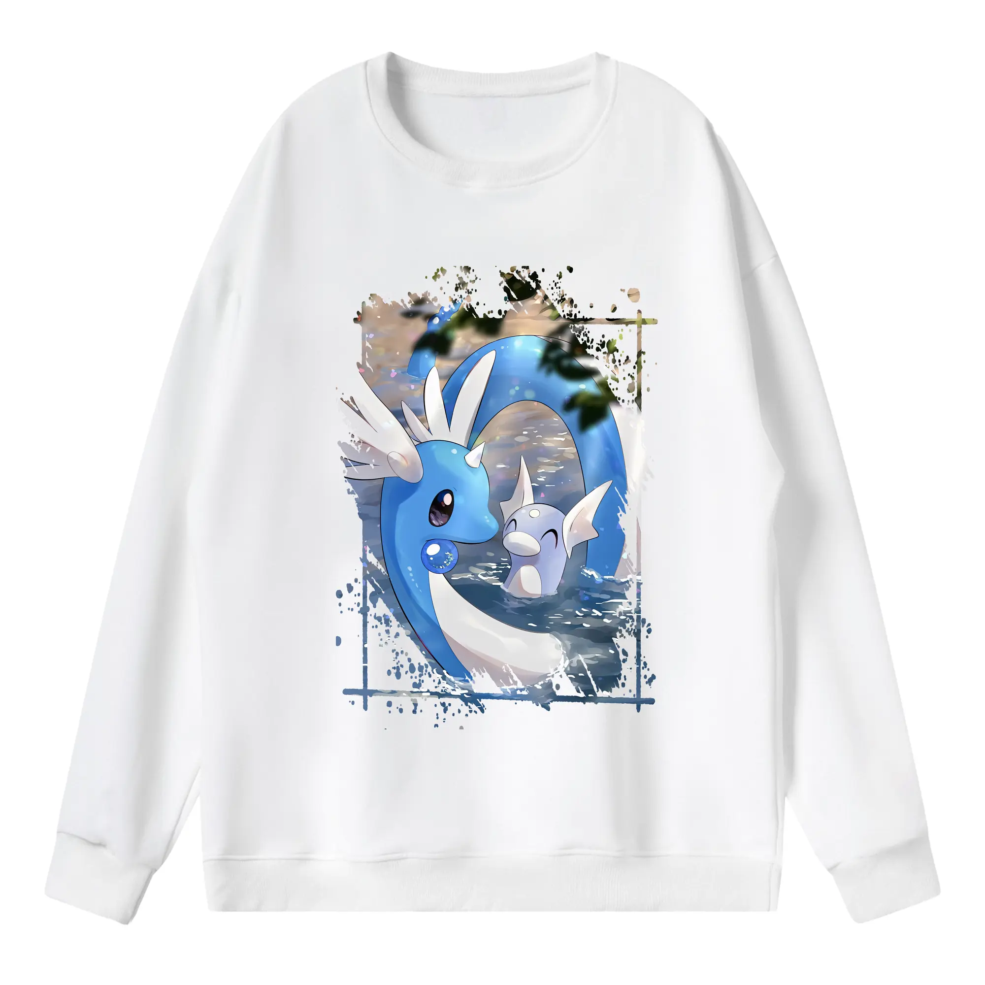 ポケモン グッズ,カイリュー - 薄手 クルーネック スウェット 裏毛260g · ポリエステル 春秋向け カジュアル 男女兼用 · トレーナー デイリー スポーツ 散歩に最適