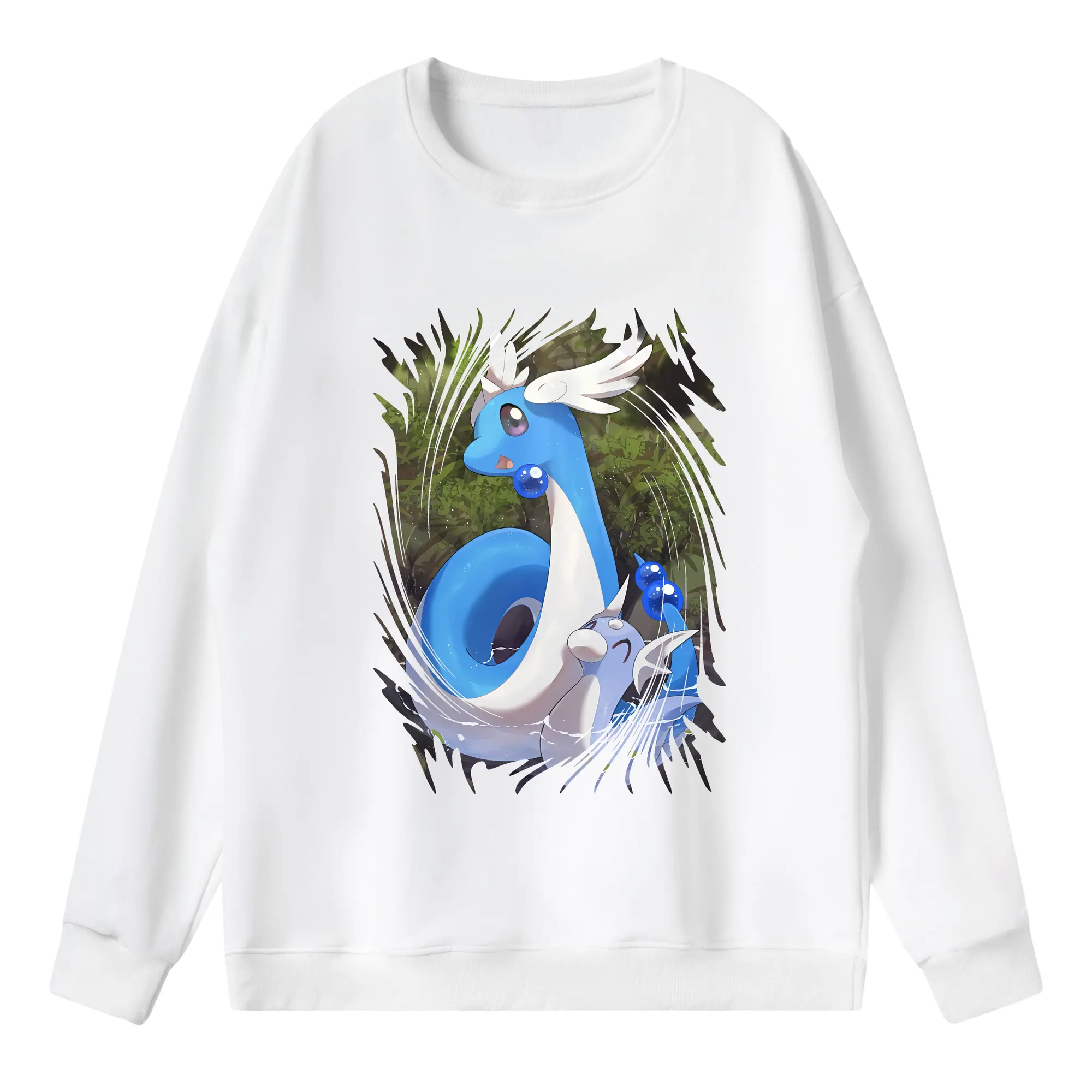 ポケモン グッズ,カイリュー - 薄手 クルーネック スウェット 裏毛260g · ポリエステル 春秋向け カジュアル 男女兼用 · トレーナー デイリー スポーツ 散歩に最適