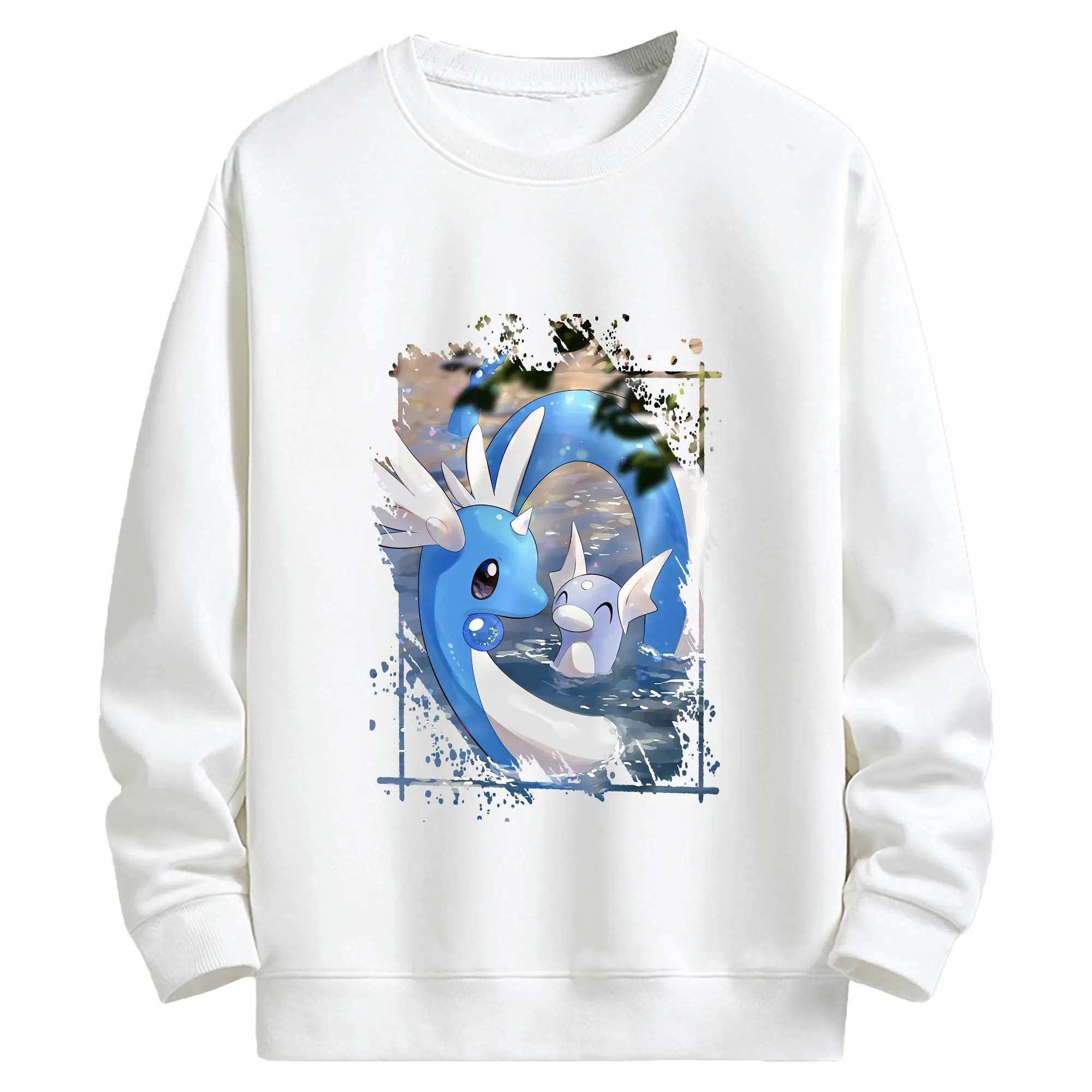 ポケモン グッズ,カイリュー - キッズ クルーネックスウェットシャツ ・ フロントプリント ・ 綿80％ ポリエステル20％ ・ 快適 通学 スポーツ 日常使い お散歩用