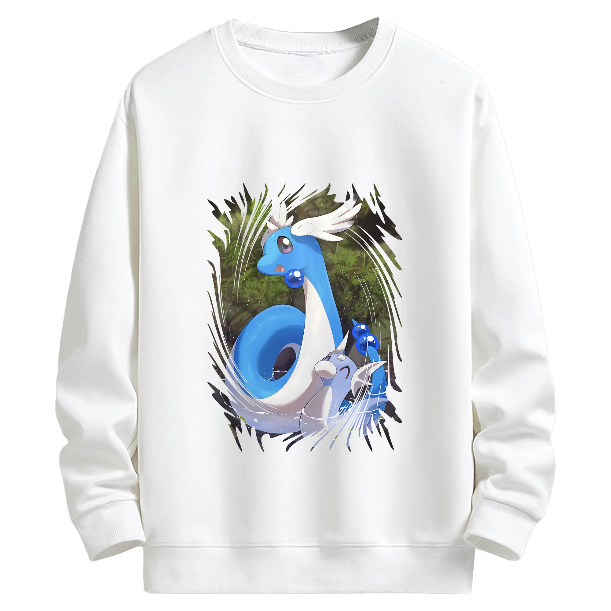 ポケモン グッズ,カイリュー - キッズ クルーネックスウェットシャツ ・ フロントプリント ・ 綿80％ ポリエステル20％ ・ 快適 通学 スポーツ 日常使い お散歩用