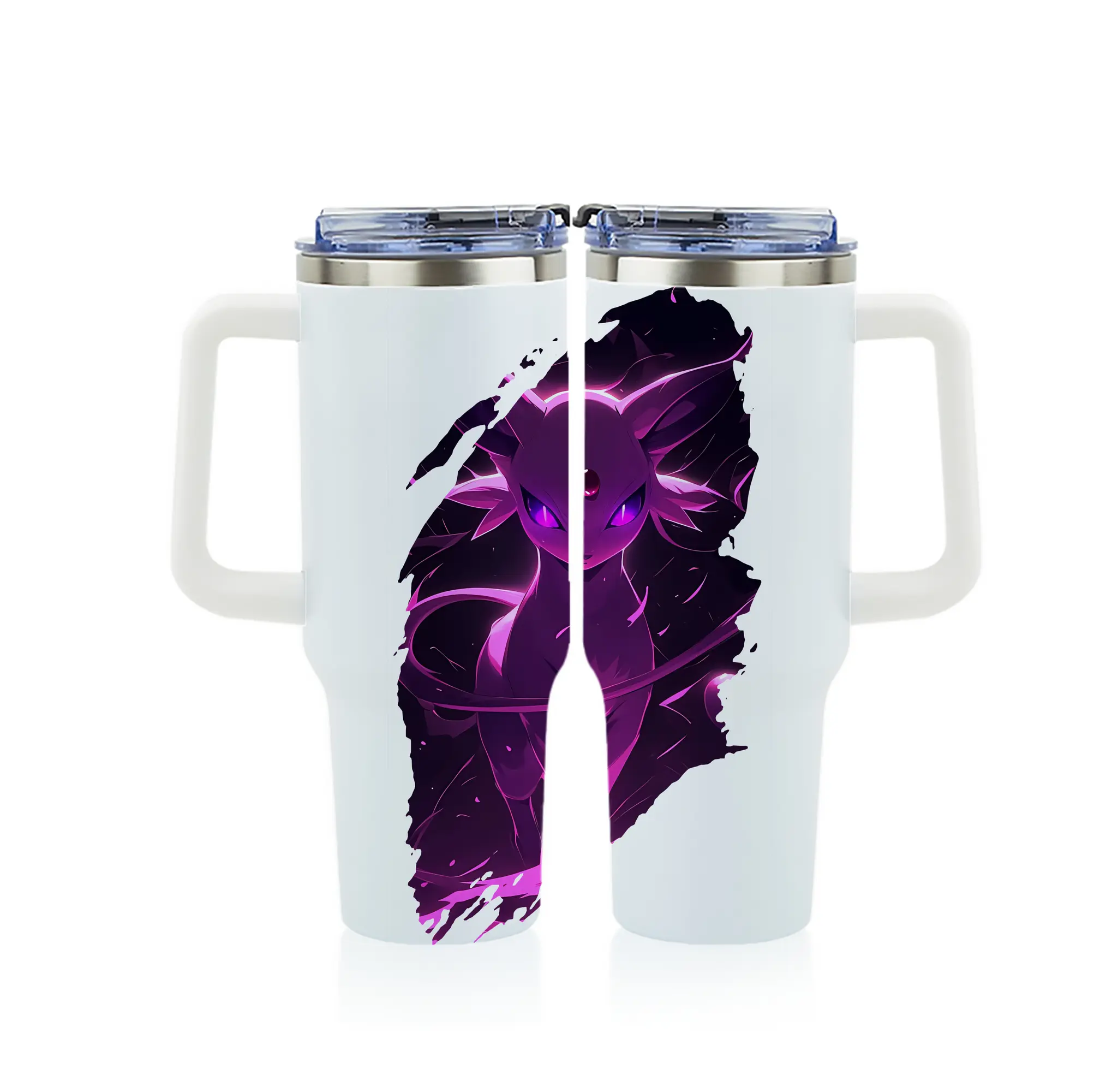 ポケモン グッズ,イーブイ - 1200mL フルプリント車用タンブラー ・ 304ステンレス 内側 ・ 201ステンレス 外側 ・ 保温 保冷 ・ 通勤 ドライブ アウトドア用