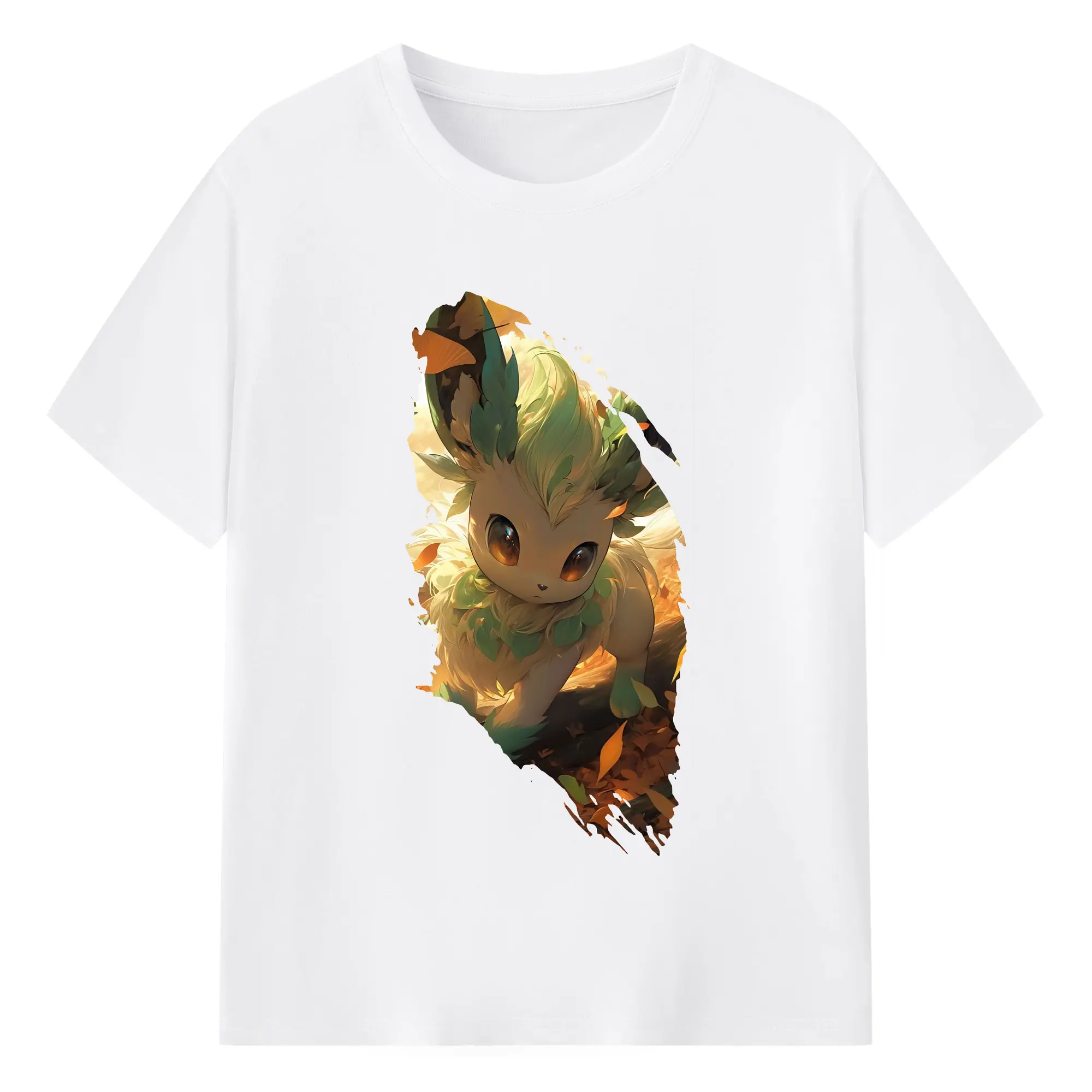 ポケモン グッズ,イーブイ - 綿100％ 半袖Tシャツ ・ フロントプリント ・ 快適 通気性 ・ 日常使い 散歩 スポーツ用