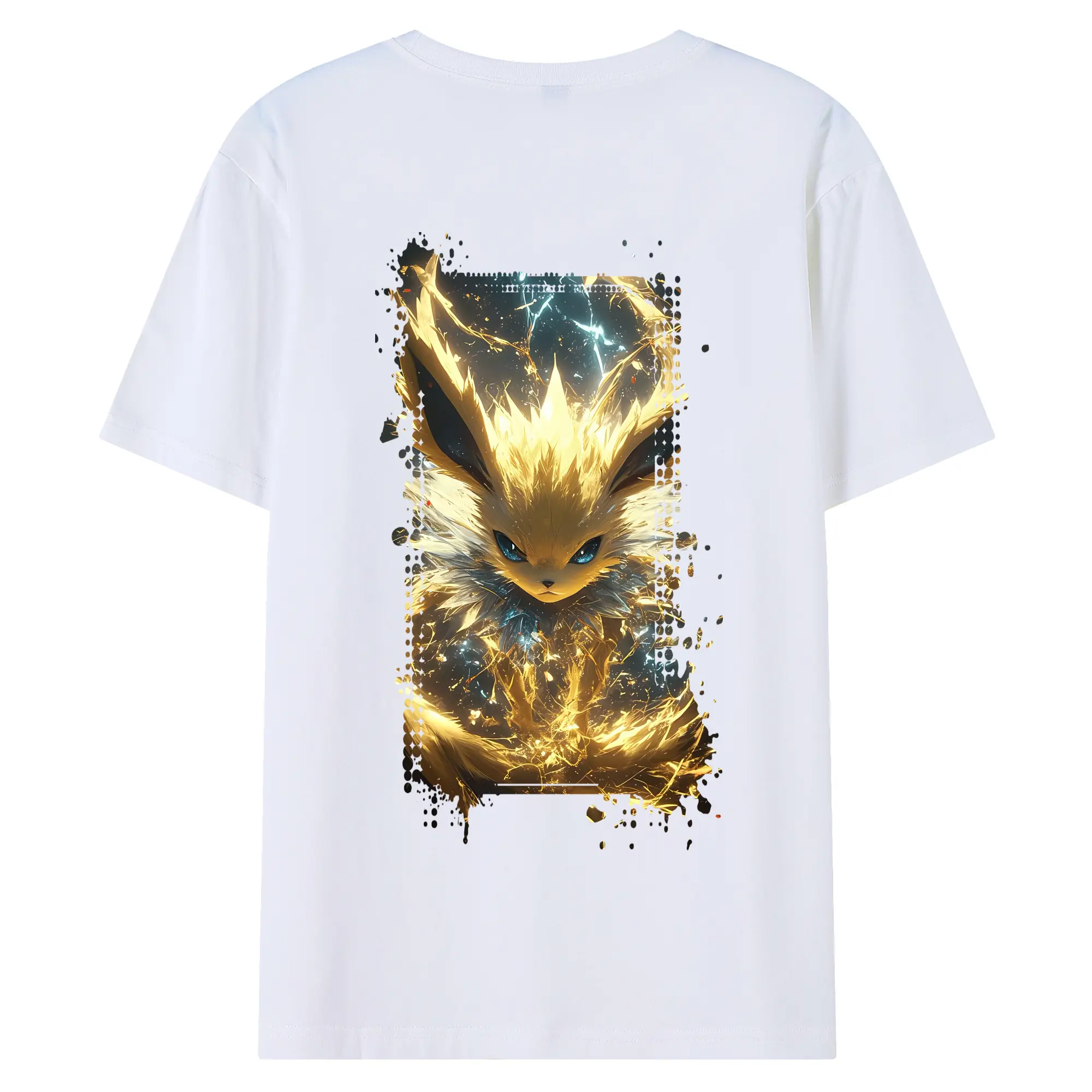 ポケモン グッズ,イーブイ - 綿100％ 半袖Tシャツ ・ バックプリント ・ 快適 通気性 ・ 日常使い 散歩 スポーツ用