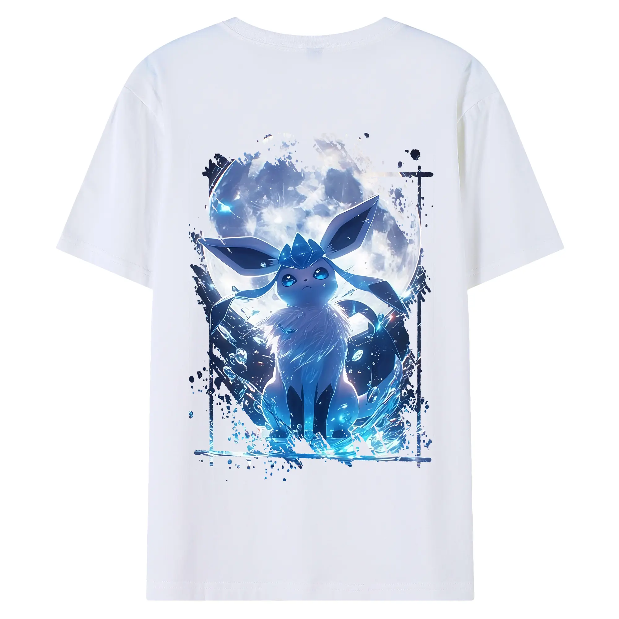 ポケモン グッズ,イーブイ - 綿100％ 半袖Tシャツ ・ バックプリント ・ 快適 通気性 ・ 日常使い 散歩 スポーツ用