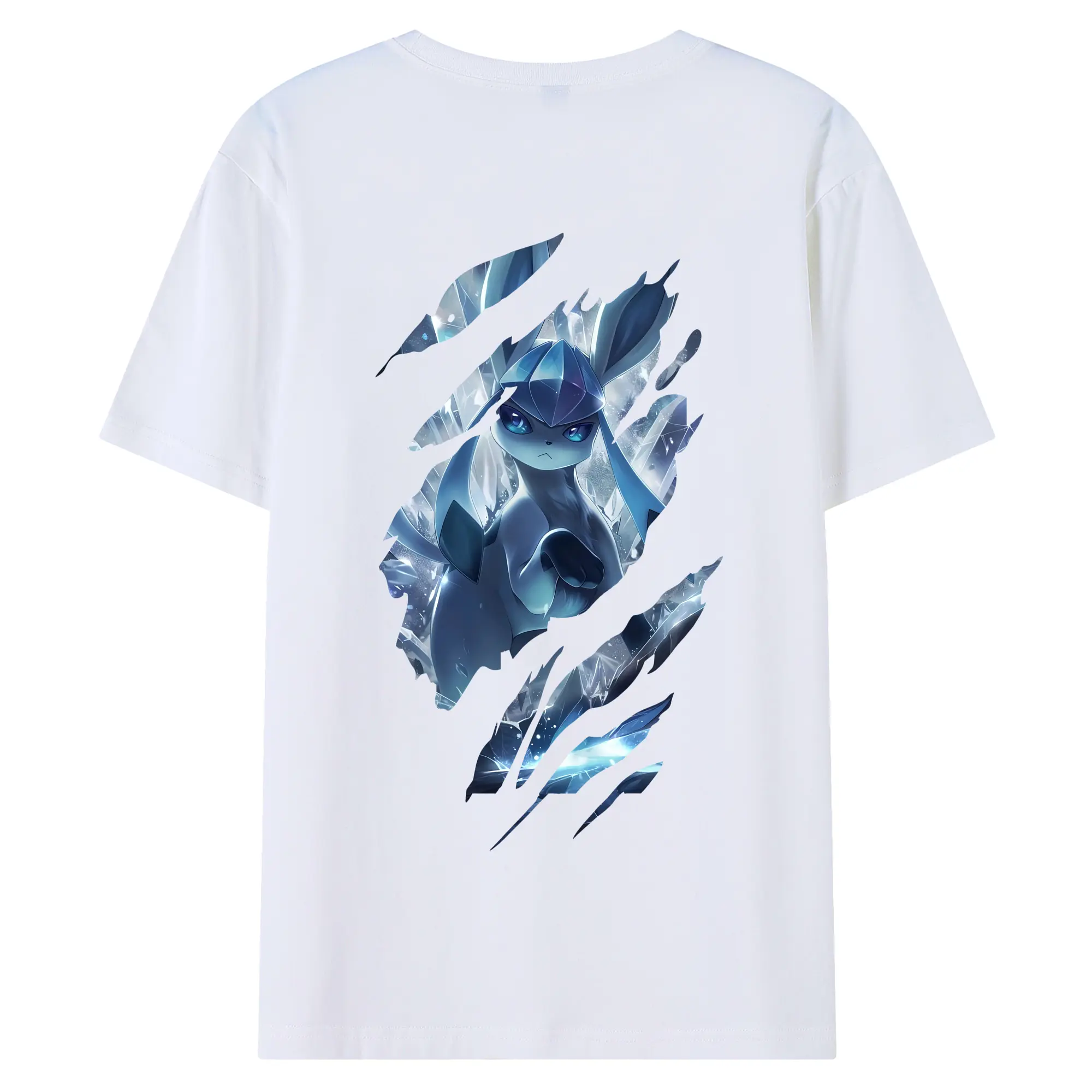 ポケモン グッズ,イーブイ - 綿100％ 半袖Tシャツ ・ バックプリント ・ 快適 通気性 ・ 日常使い 散歩 スポーツ用