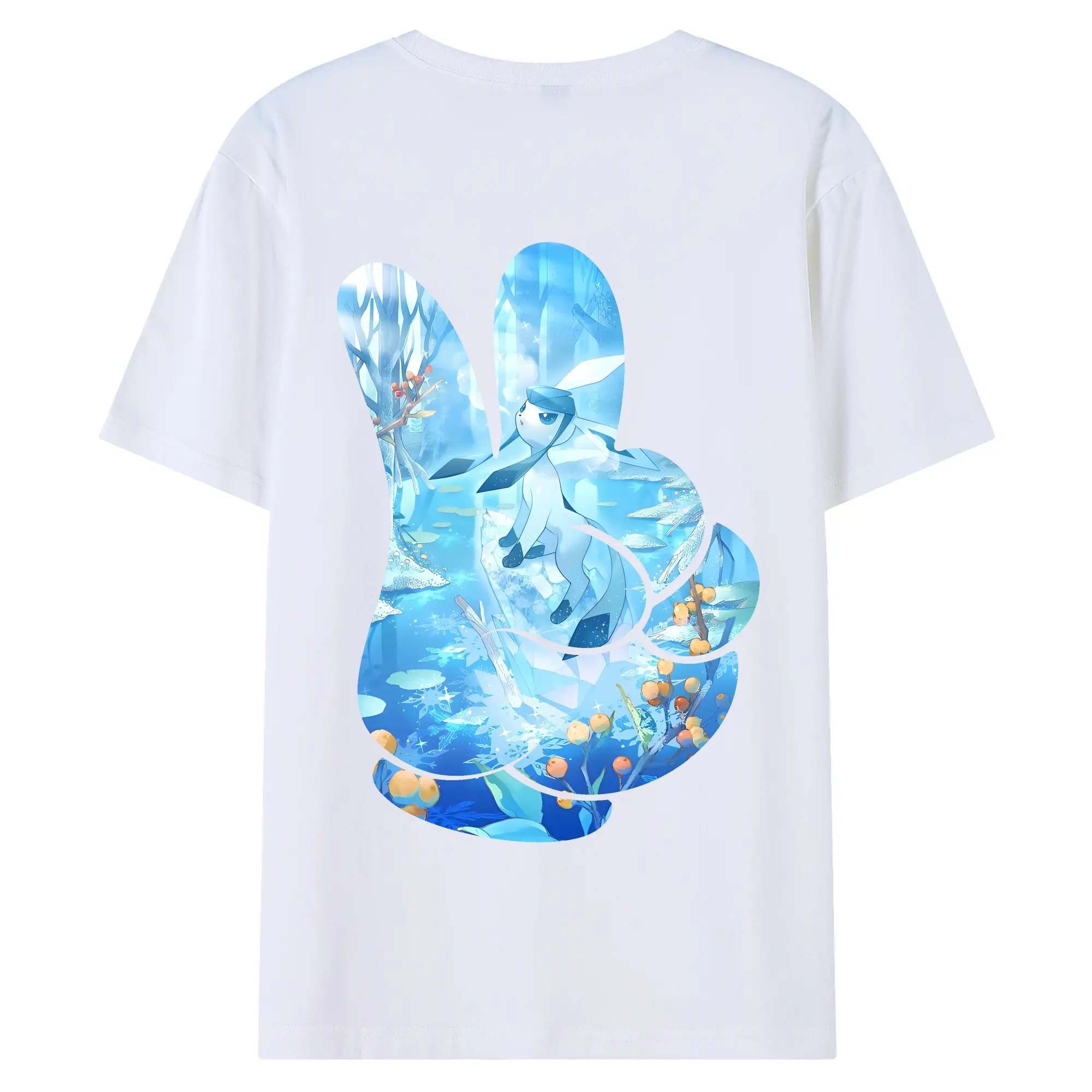 ポケモン グッズ,イーブイ - 綿100％ 半袖Tシャツ ・ バックプリント ・ 快適 通気性 ・ 日常使い 散歩 スポーツ用
