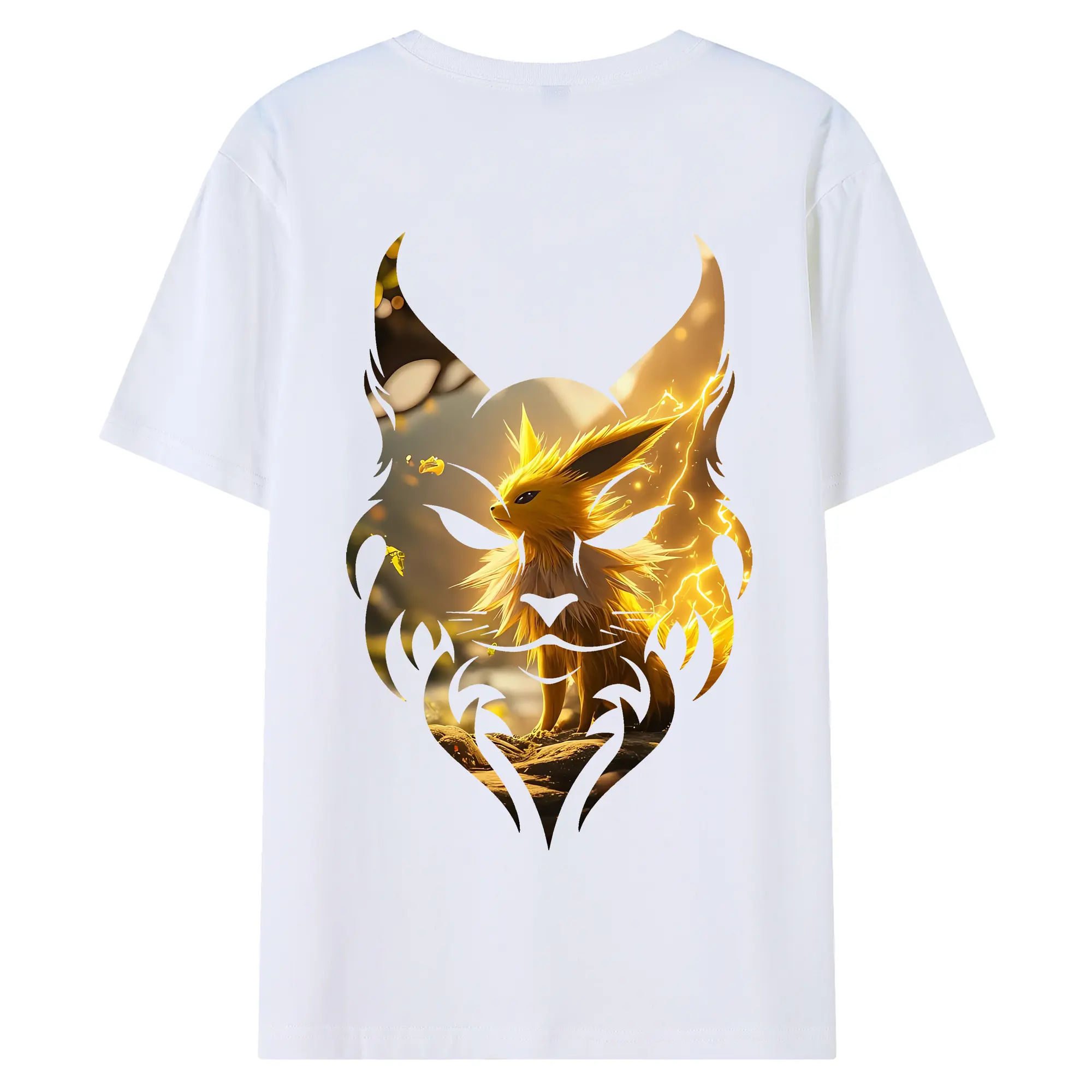 ポケモン グッズ,イーブイ - 綿100％ 半袖Tシャツ ・ バックプリント ・ 快適 通気性 ・ 日常使い 散歩 スポーツ用