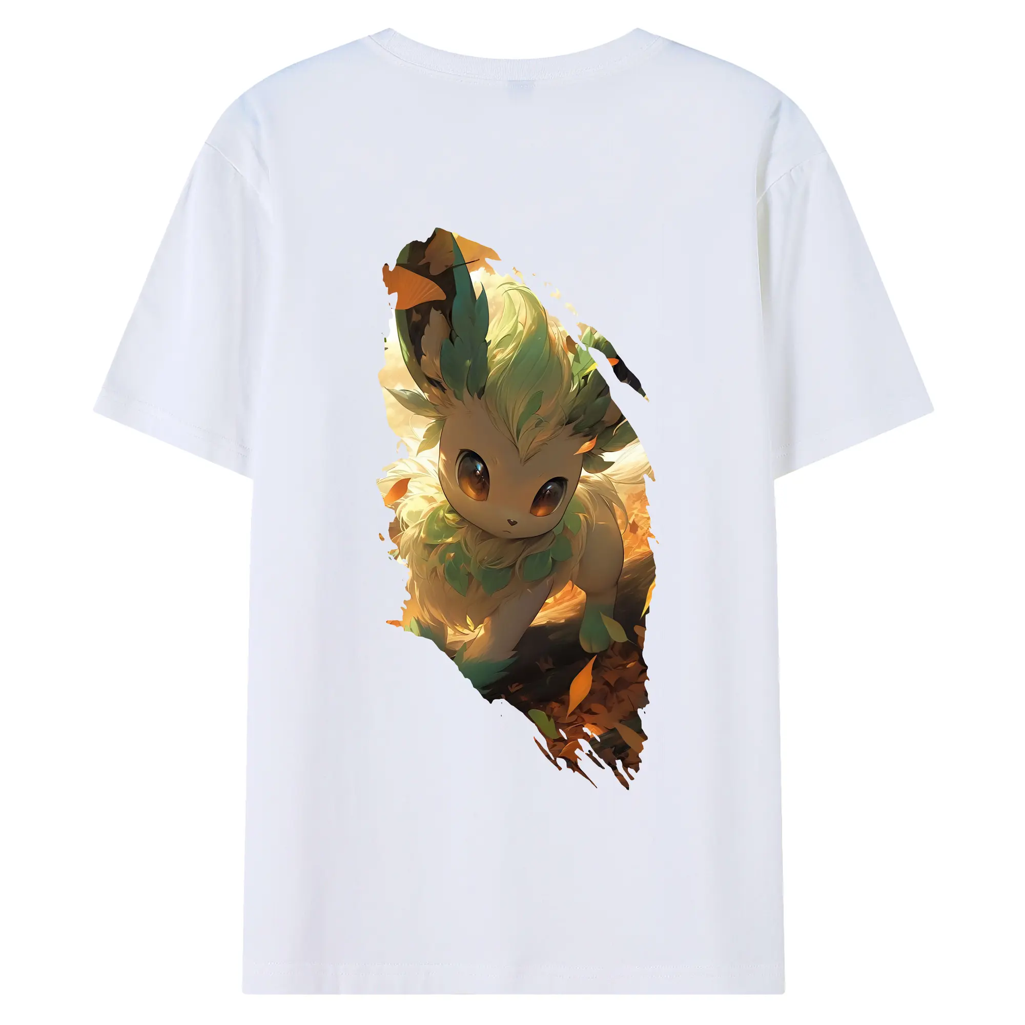 ポケモン グッズ,イーブイ - 綿100％ 半袖Tシャツ ・ バックプリント ・ 快適 通気性 ・ 日常使い 散歩 スポーツ用
