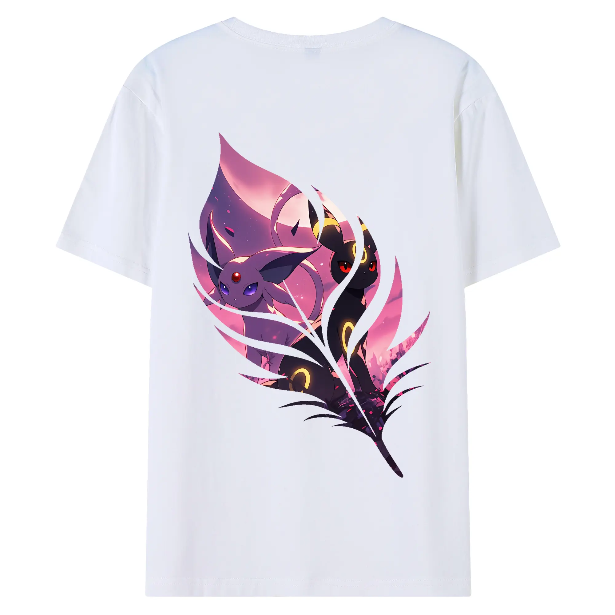 ポケモン グッズ,イーブイ - 綿100％ 半袖Tシャツ ・ バックプリント ・ 快適 通気性 ・ 日常使い 散歩 スポーツ用