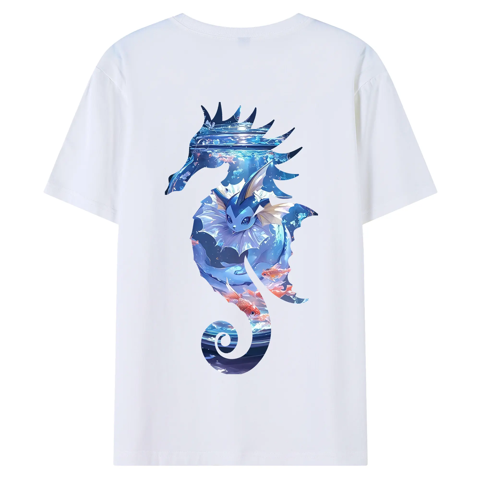ポケモン グッズ,イーブイ - 綿100％ 半袖Tシャツ ・ バックプリント ・ 快適 通気性 ・ 日常使い 散歩 スポーツ用