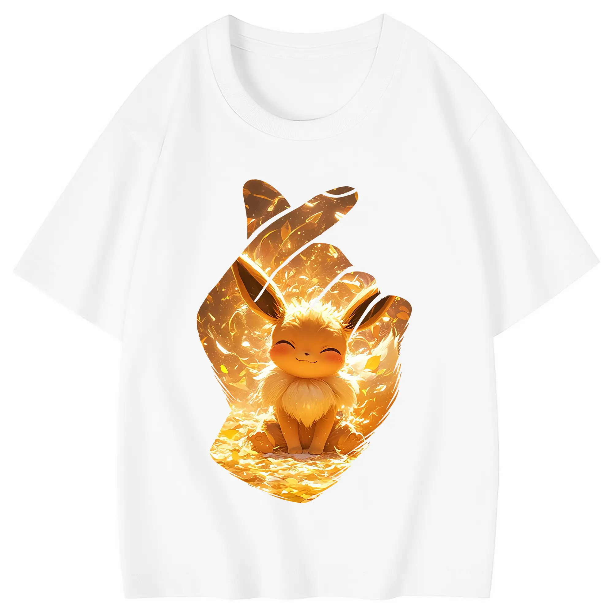 ポケモン グッズ,イーブイ - 綿100％ キッズTシャツ ・ フロントプリント ・ 快適 通気性 ・ スポーツ カジュアル 散歩用