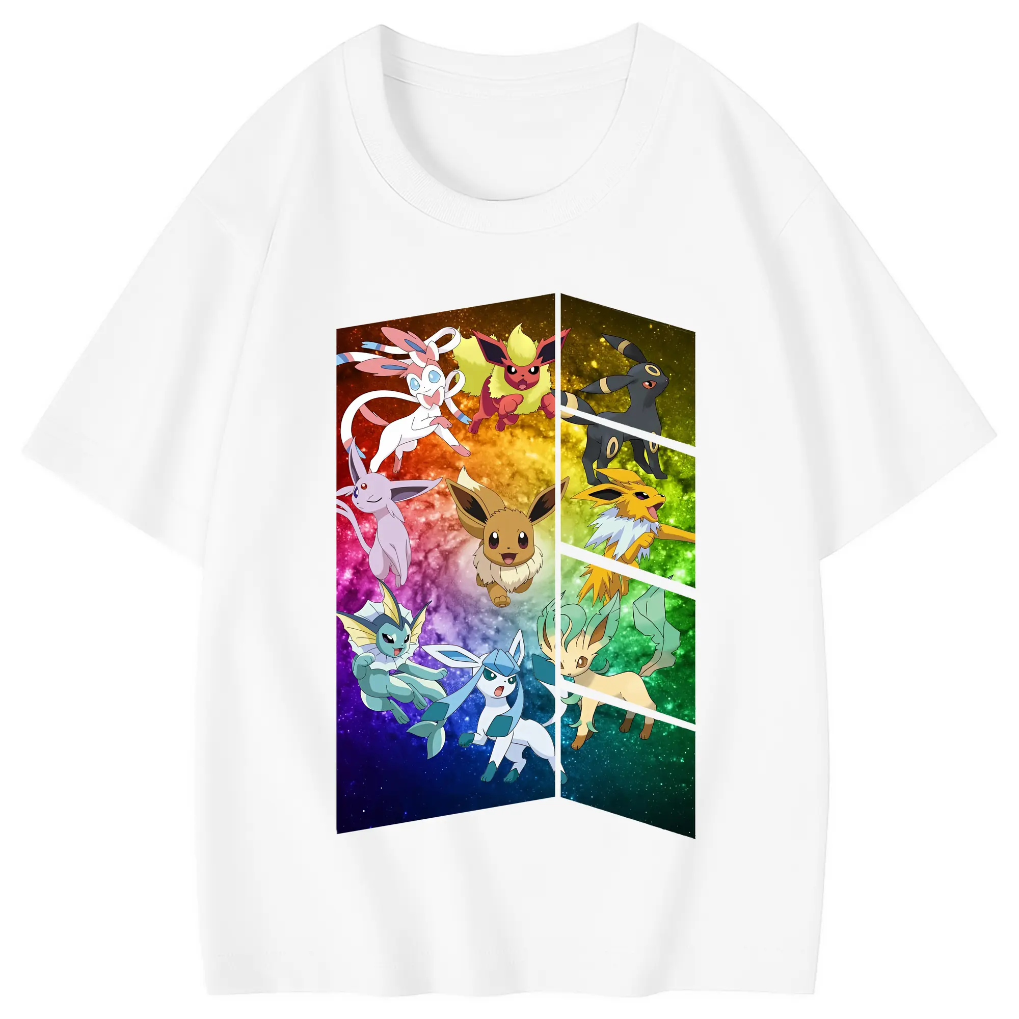 ポケモン グッズ,イーブイ - 綿100％ キッズTシャツ ・ フロントプリント ・ 快適 通気性 ・ スポーツ カジュアル 散歩用