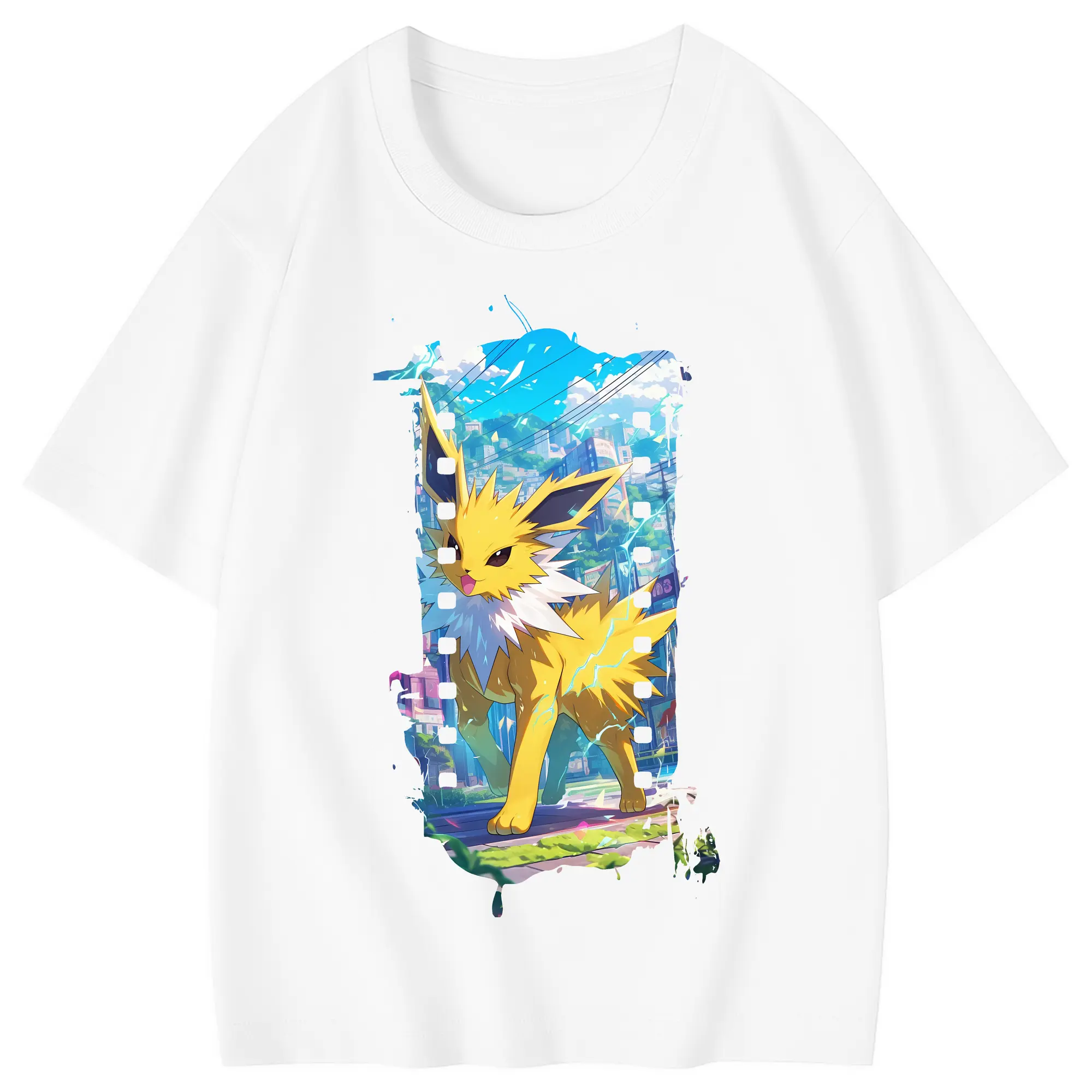 ポケモン グッズ,イーブイ - 綿100％ キッズTシャツ ・ フロントプリント ・ 快適 通気性 ・ スポーツ カジュアル 散歩用
