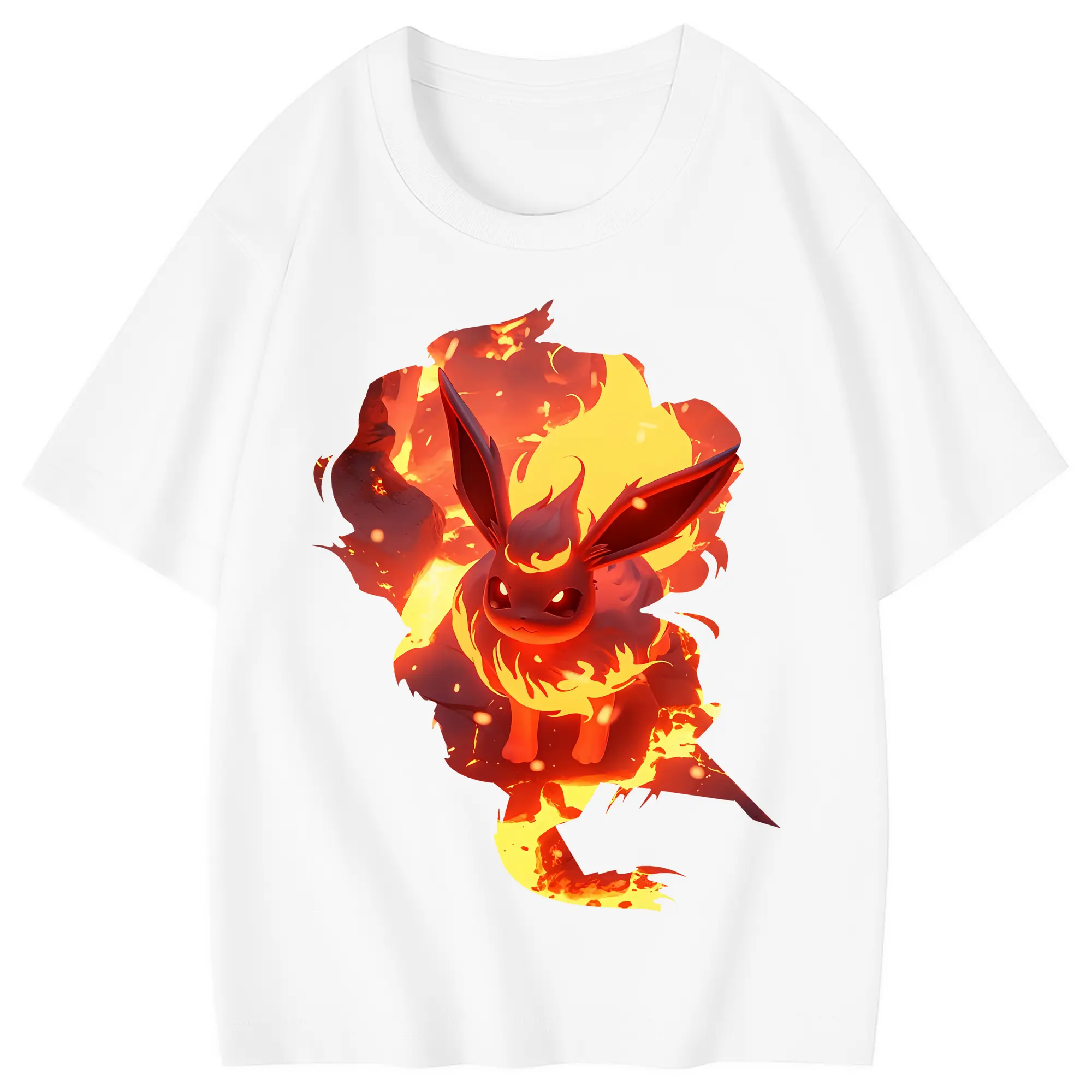 ポケモン グッズ,イーブイ - 綿100％ キッズTシャツ ・ フロントプリント ・ 快適 通気性 ・ スポーツ カジュアル 散歩用