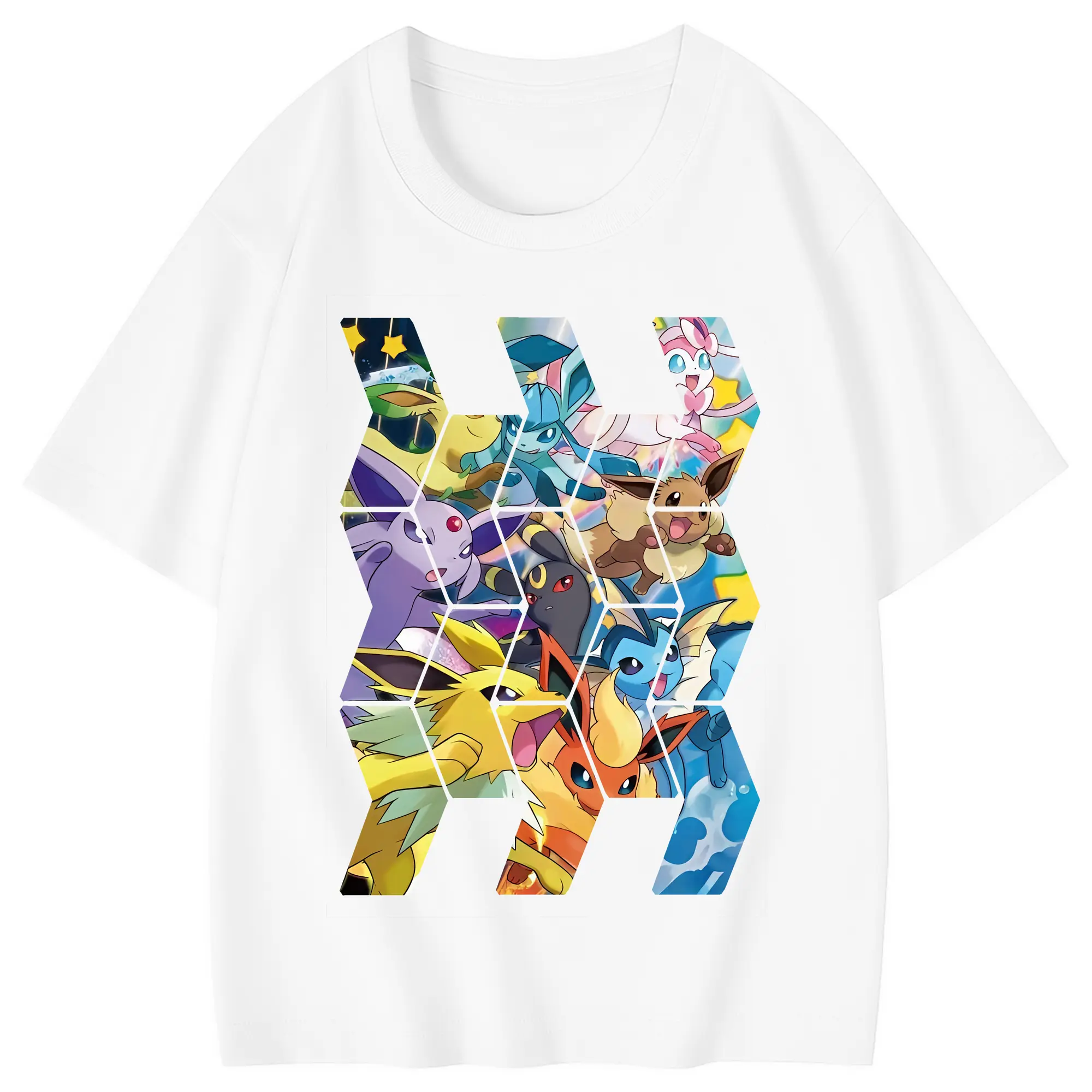 ポケモン グッズ,イーブイ - 綿100％ キッズTシャツ ・ フロントプリント ・ 快適 通気性 ・ スポーツ カジュアル 散歩用