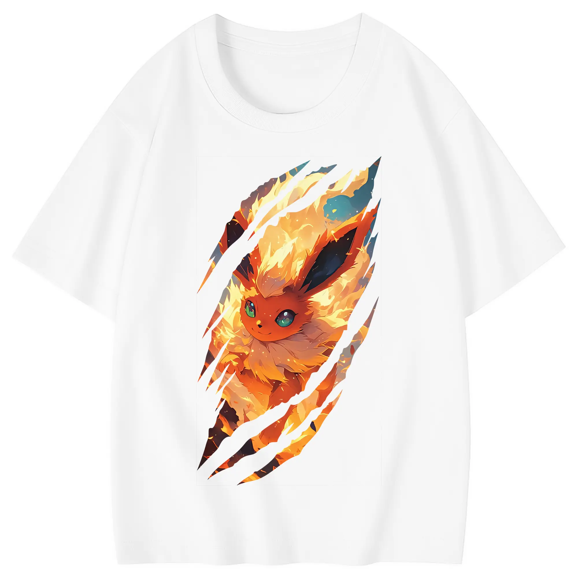 ポケモン グッズ,イーブイ - 綿100％ キッズTシャツ ・ フロントプリント ・ 快適 通気性 ・ スポーツ カジュアル 散歩用