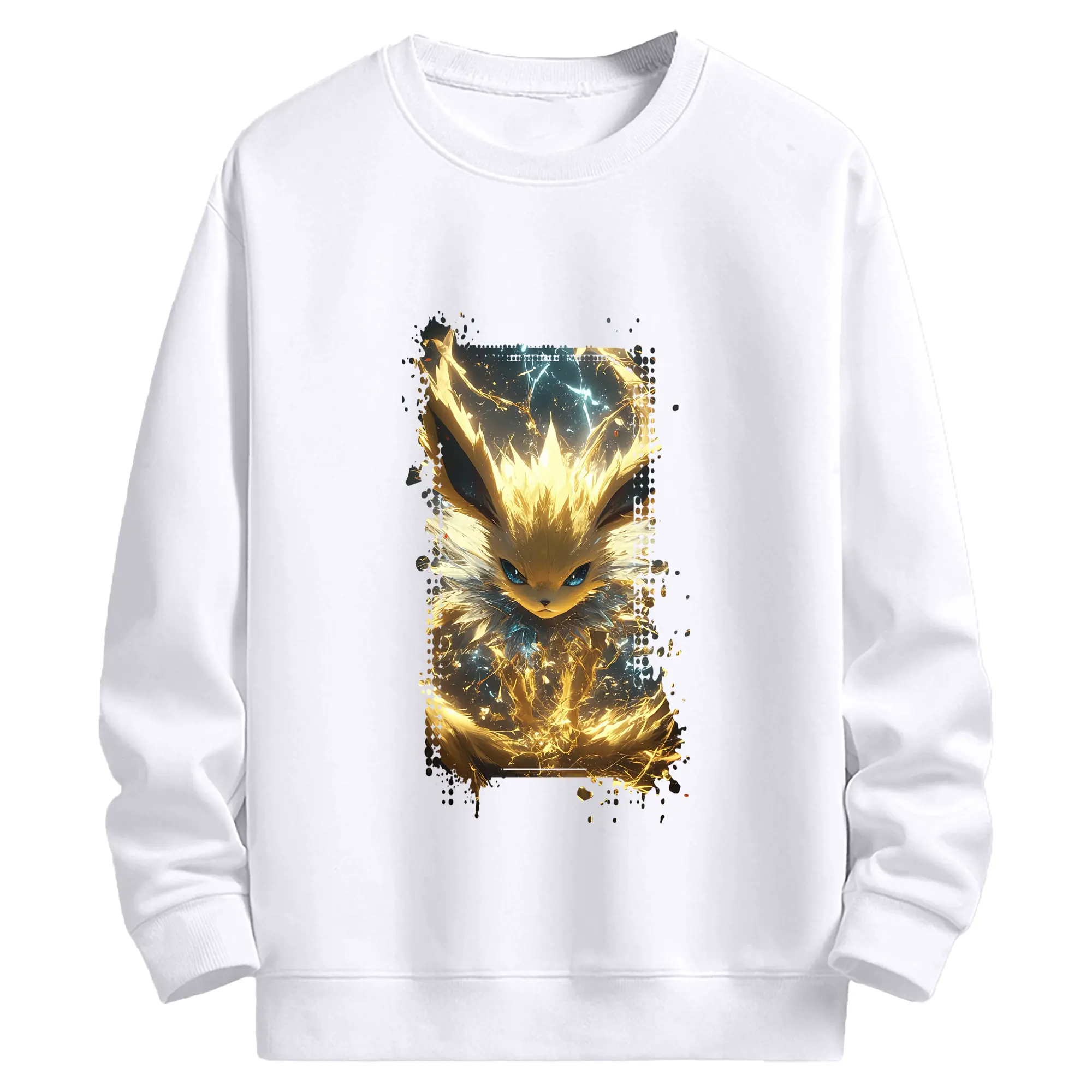 ポケモン グッズ,イーブイ - 高品質 クルーネック スウェット ・ コットン59％ ポリエステル41％ ・ ユニセックス 長袖 トレーナー ・ カジュアル デイリー スポーツ 散歩用