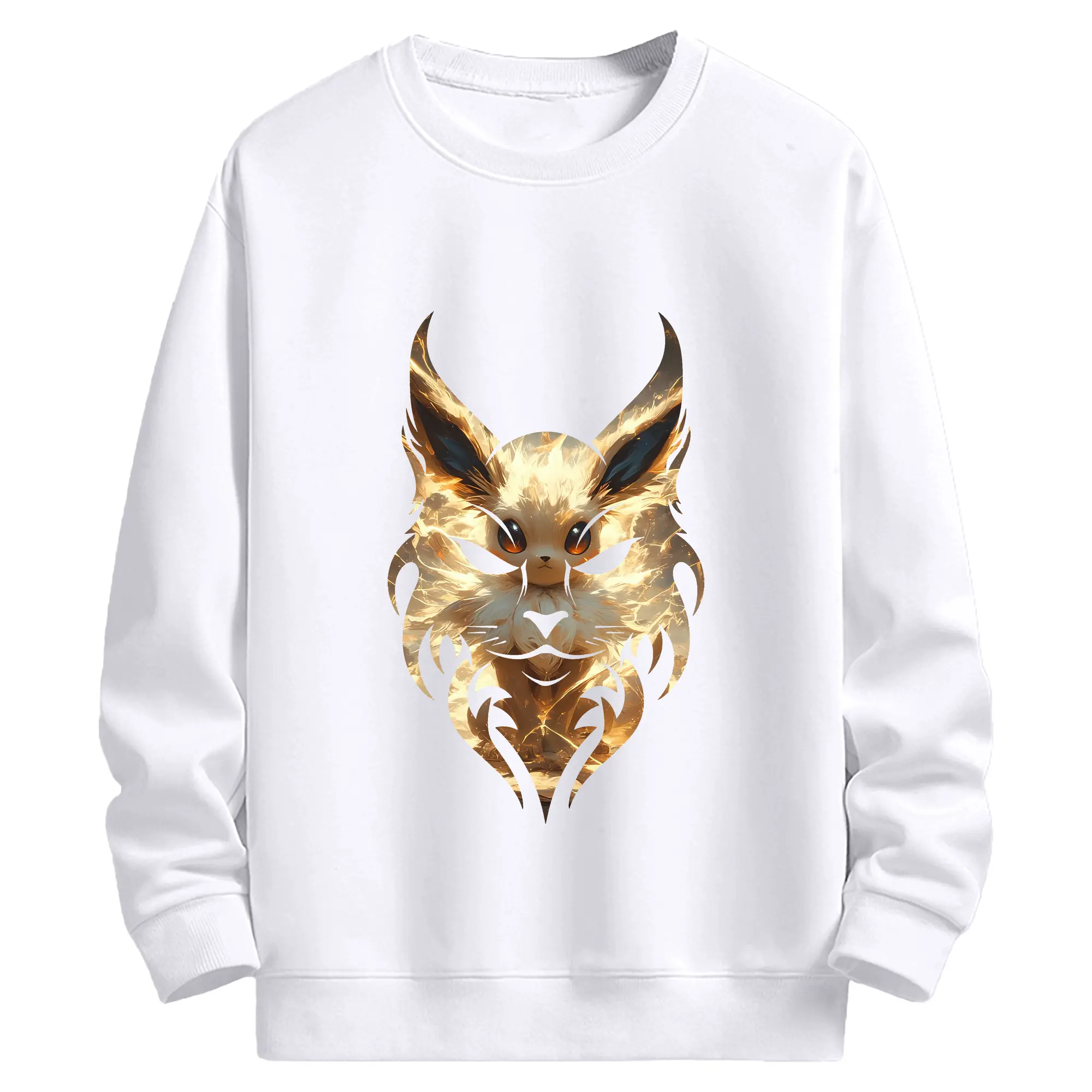 ポケモン グッズ,イーブイ - 高品質 クルーネック スウェット ・ コットン59％ ポリエステル41％ ・ ユニセックス 長袖 トレーナー ・ カジュアル デイリー スポーツ 散歩用