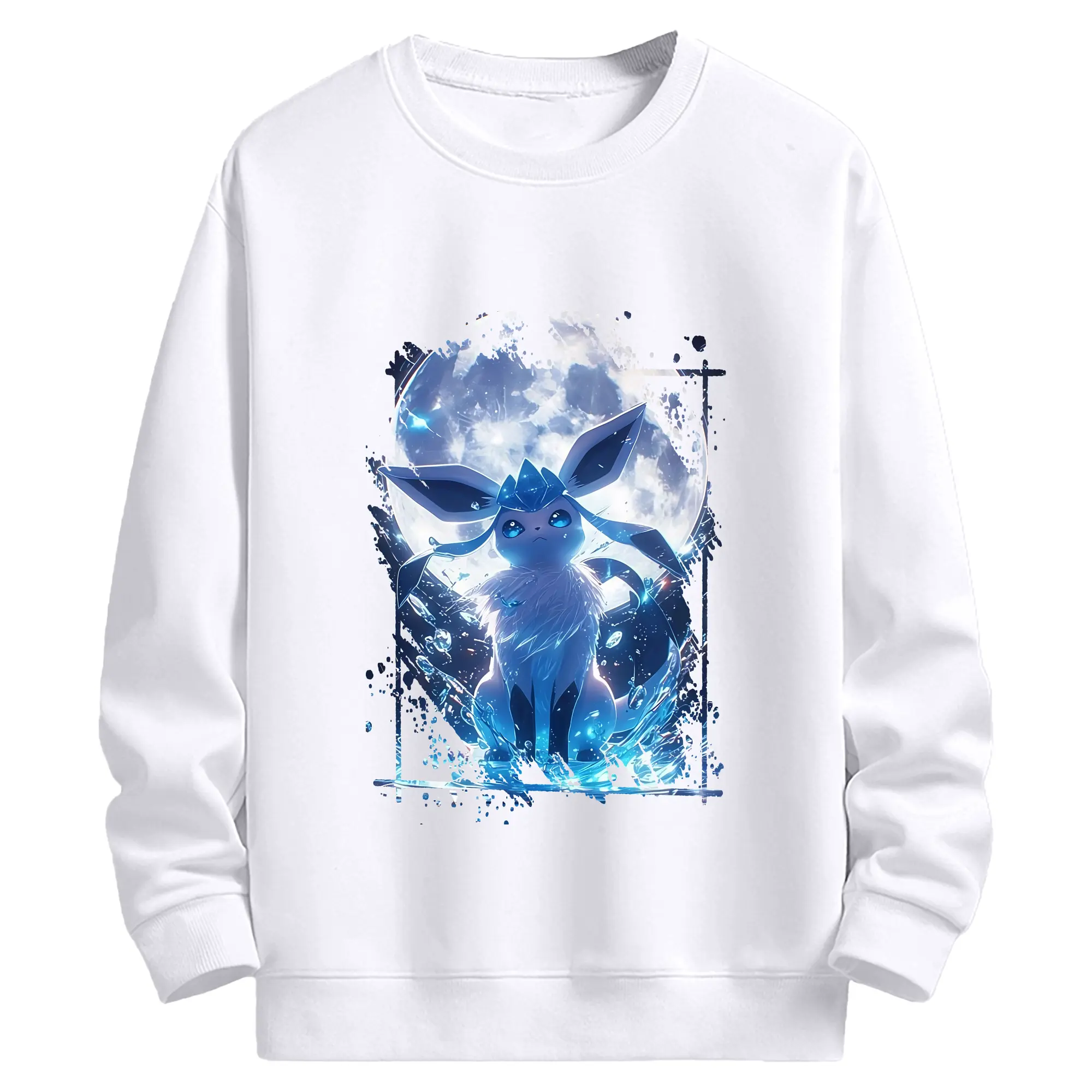 ポケモン グッズ,イーブイ - 高品質 クルーネック スウェット ・ コットン59％ ポリエステル41％ ・ ユニセックス 長袖 トレーナー ・ カジュアル デイリー スポーツ 散歩用