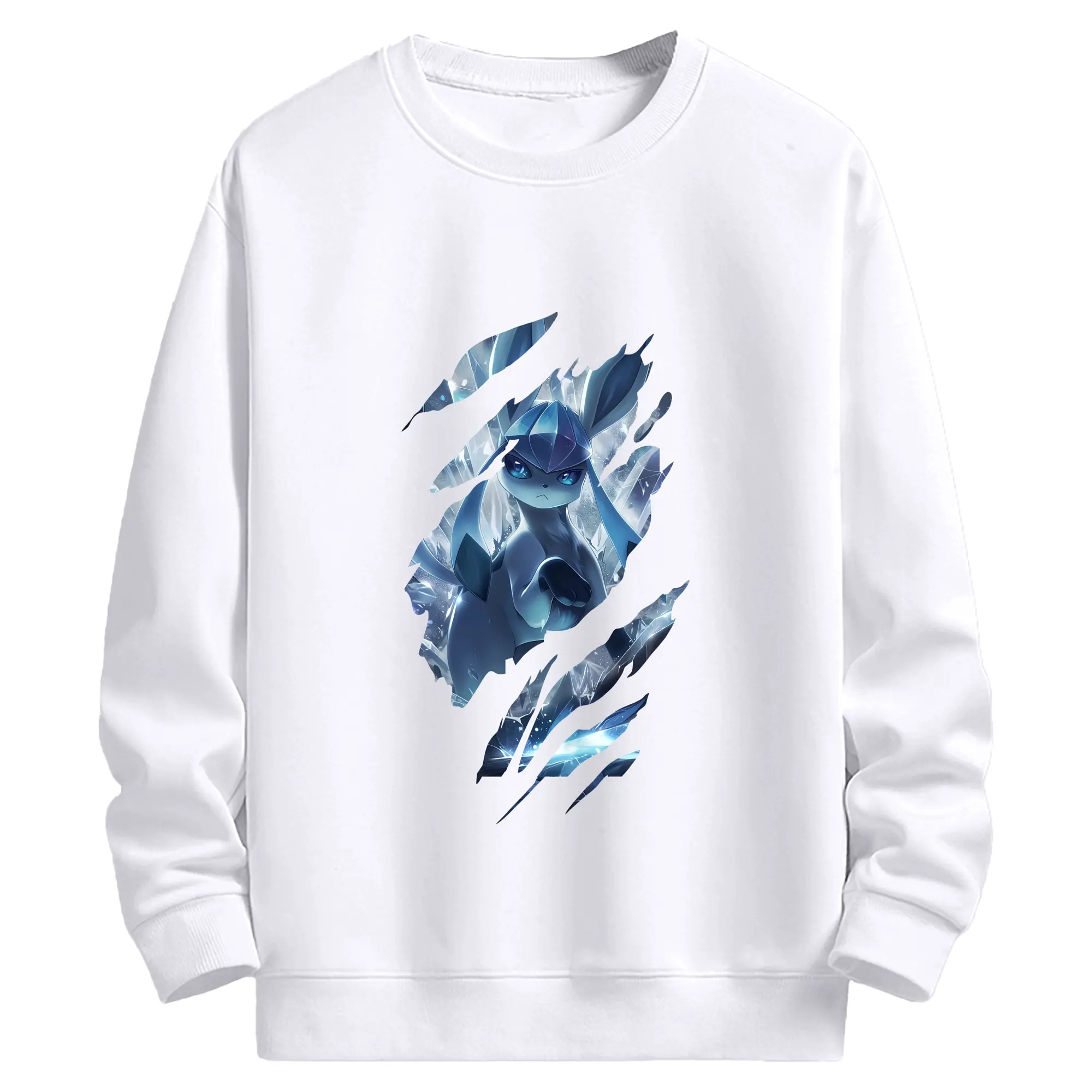 ポケモン グッズ,イーブイ - 高品質 クルーネック スウェット ・ コットン59％ ポリエステル41％ ・ ユニセックス 長袖 トレーナー ・ カジュアル デイリー スポーツ 散歩用